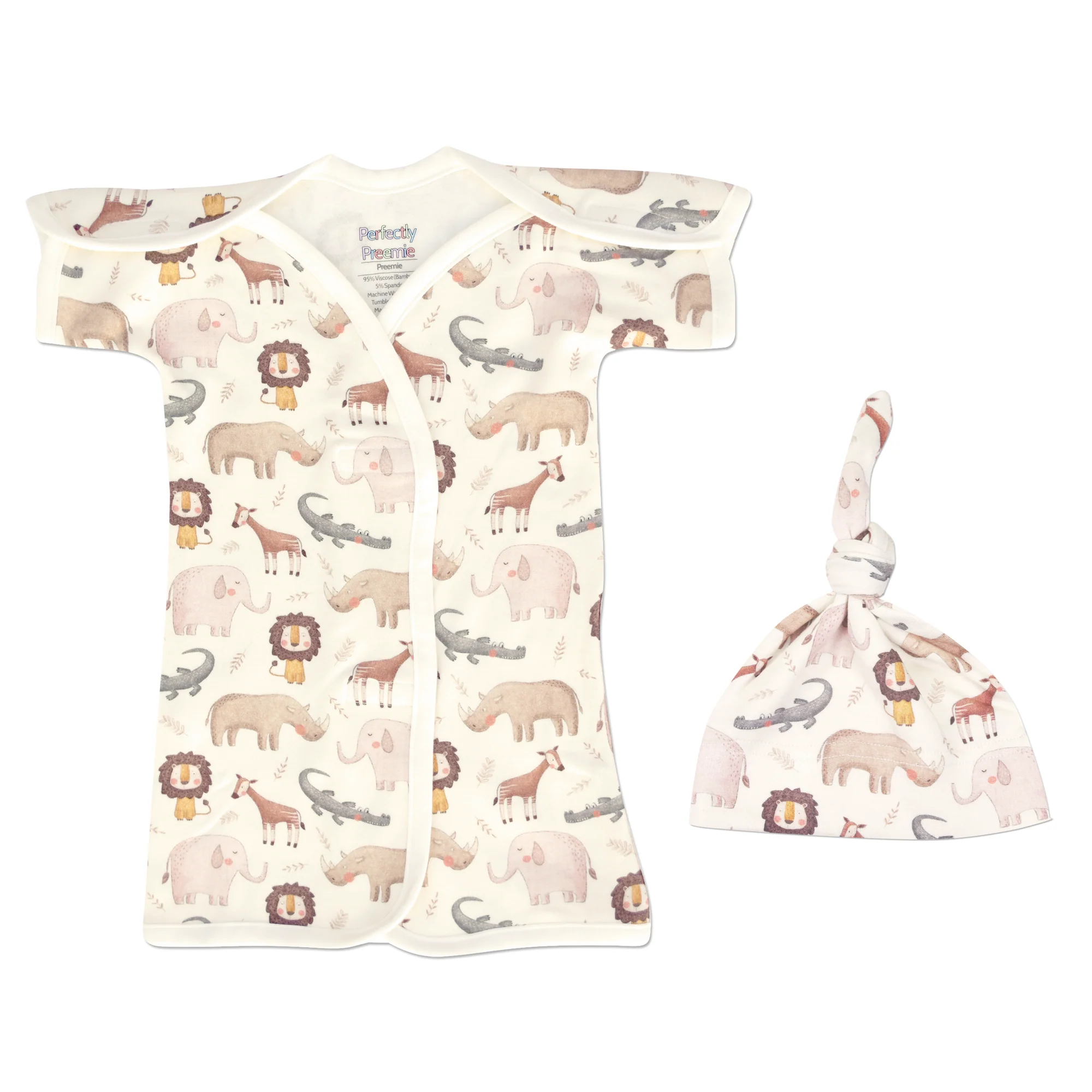 Africa Bamboo NICU Gown - Image 3
