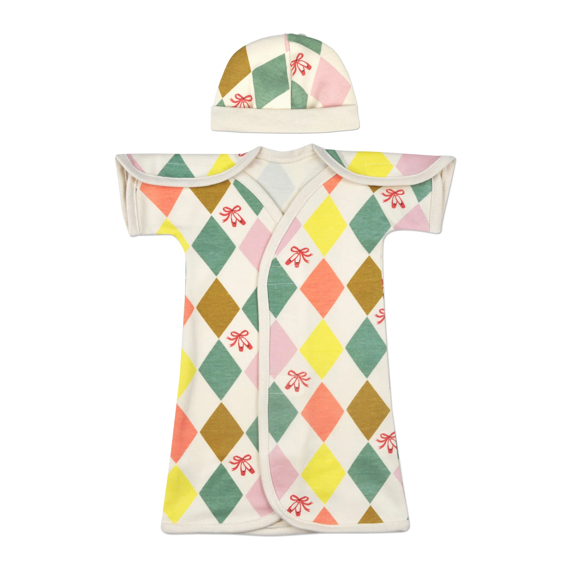 Ballet Slippers Organic NICU Gown - Image 3