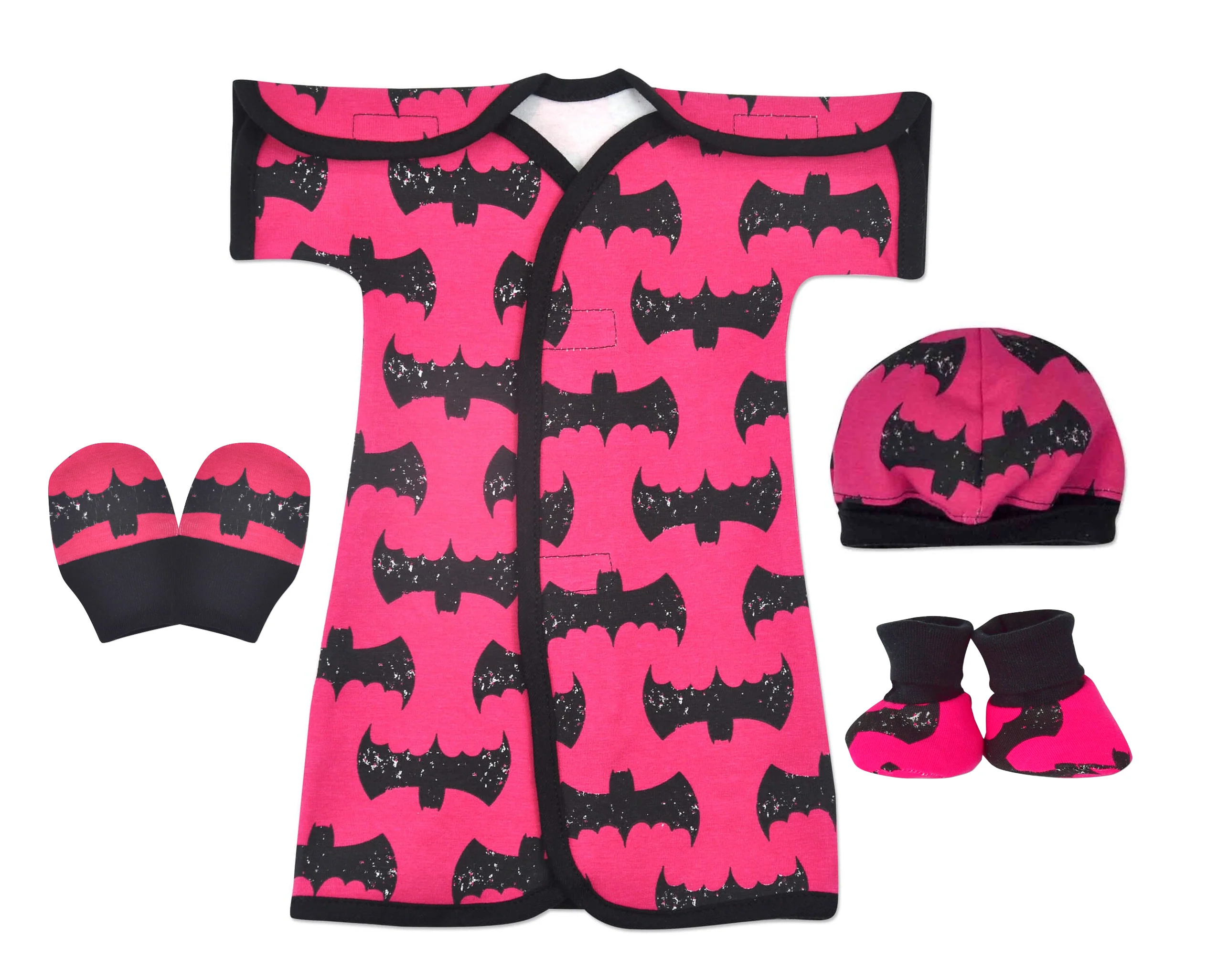 Bat Girl Cotton NICU Gown - Image 6
