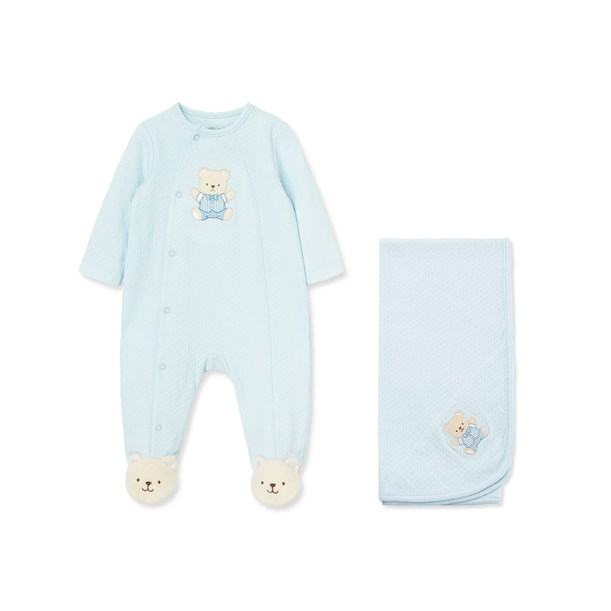 Cute Bear Snap Footie - Image 4