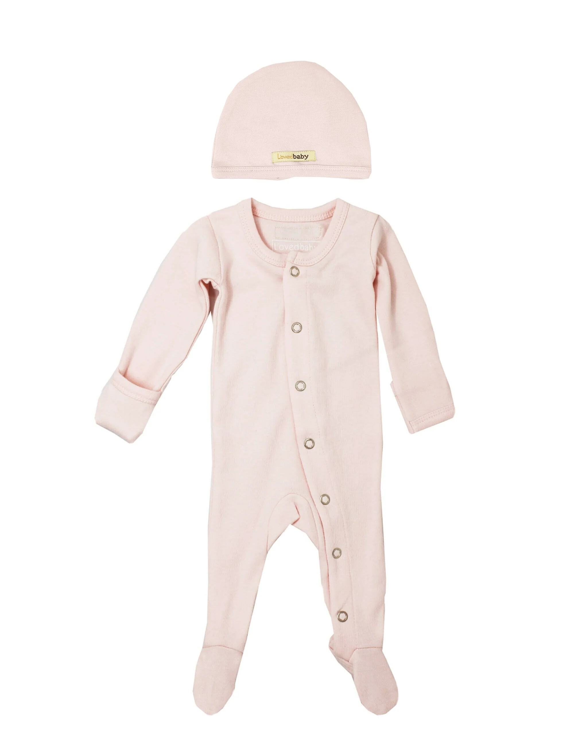 Blush Organic Snap Footie - Image 2