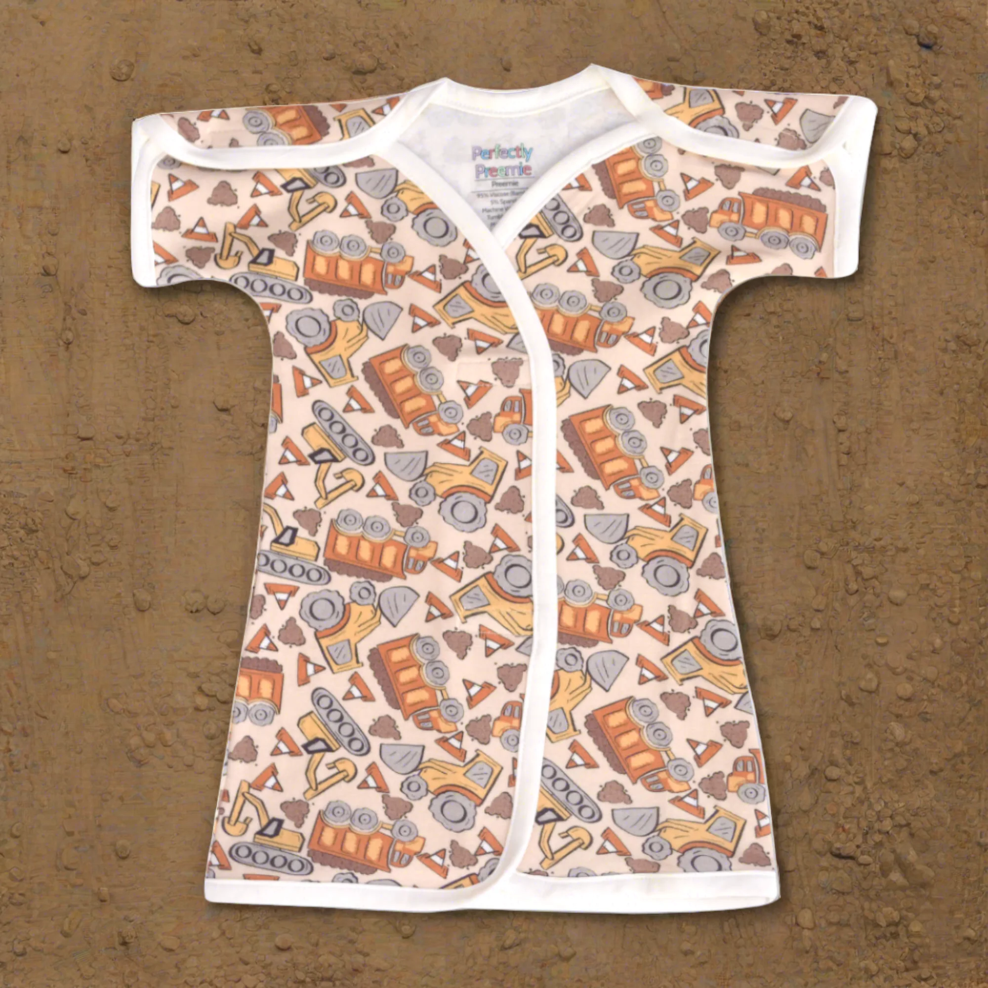 Construction Bamboo NICU Gown - Image 3