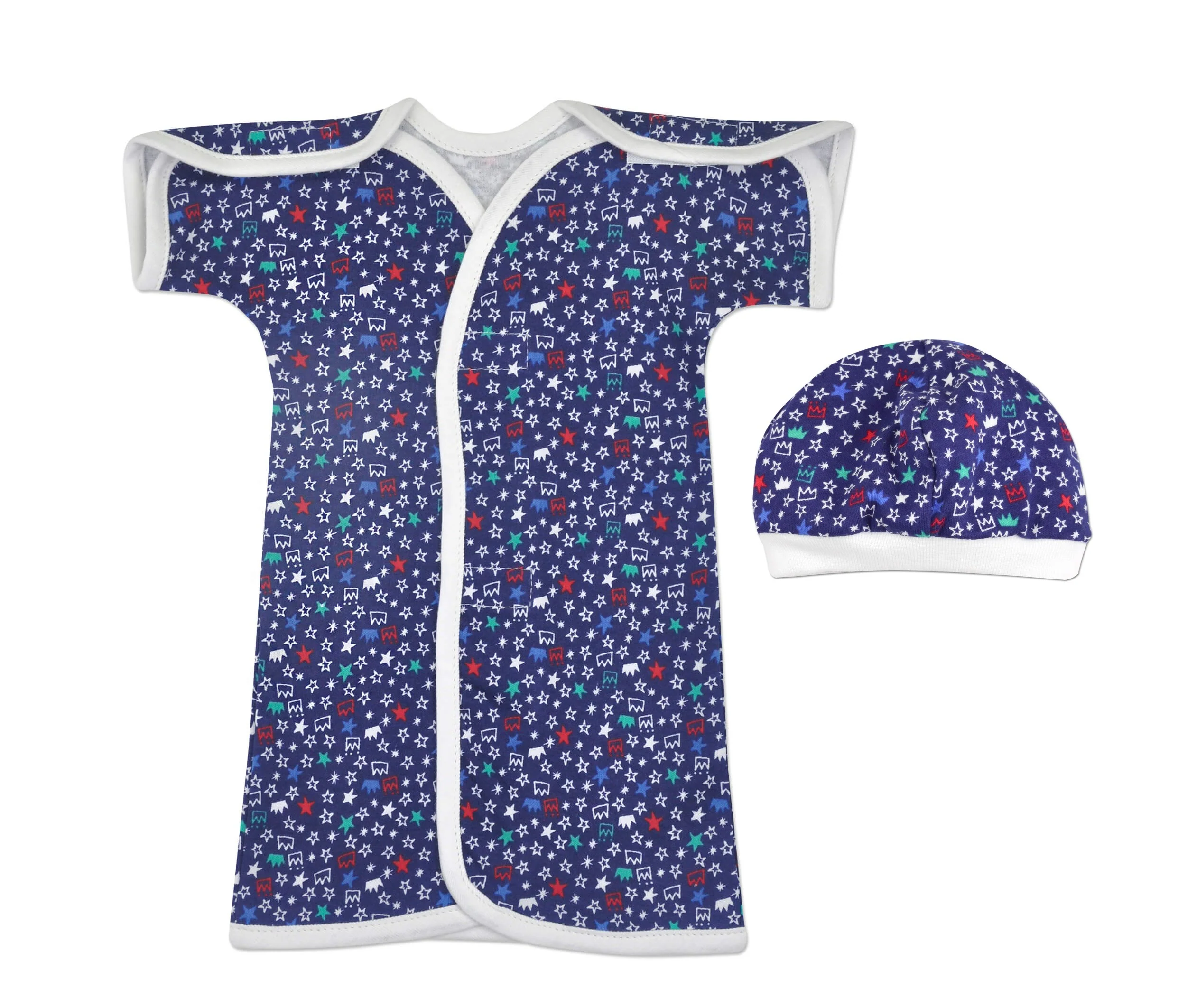 Crowns Cotton NICU Gown - Image 3