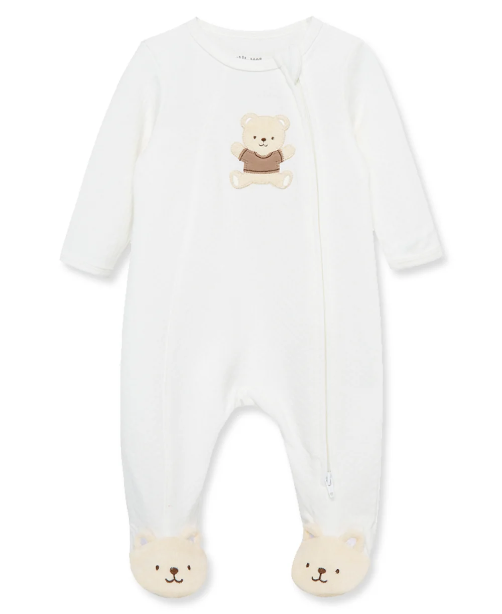 Gentle Bear Zip Footie