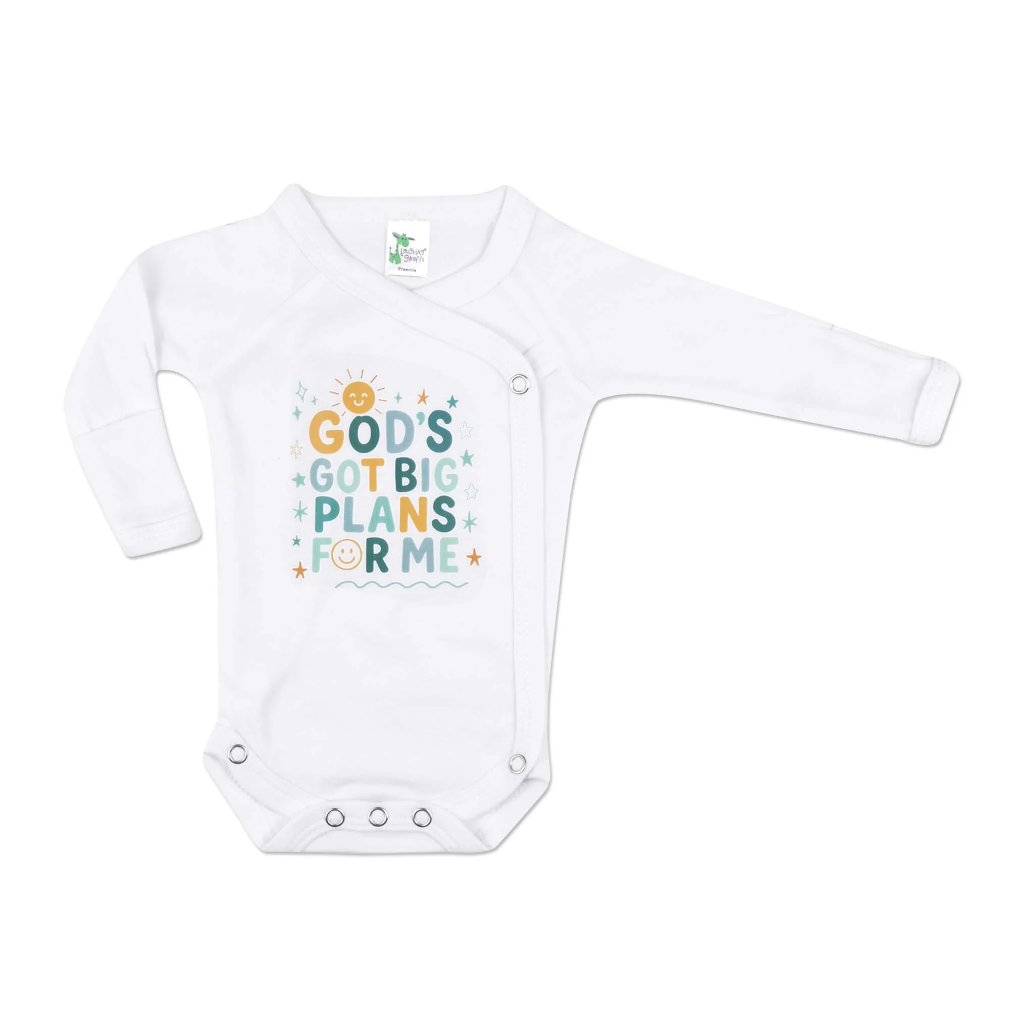 "God's Got Big Plans for Me" Kimono L/S Bodysuit