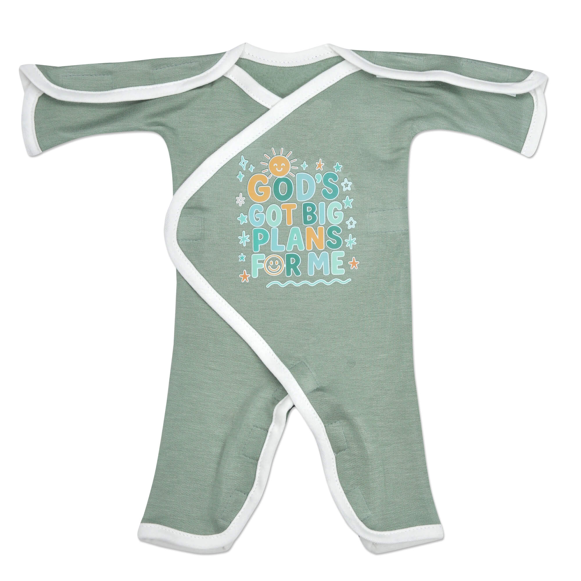 "God's Got Big Plans for Me" Long Sleeve NIC-Jumpsuit