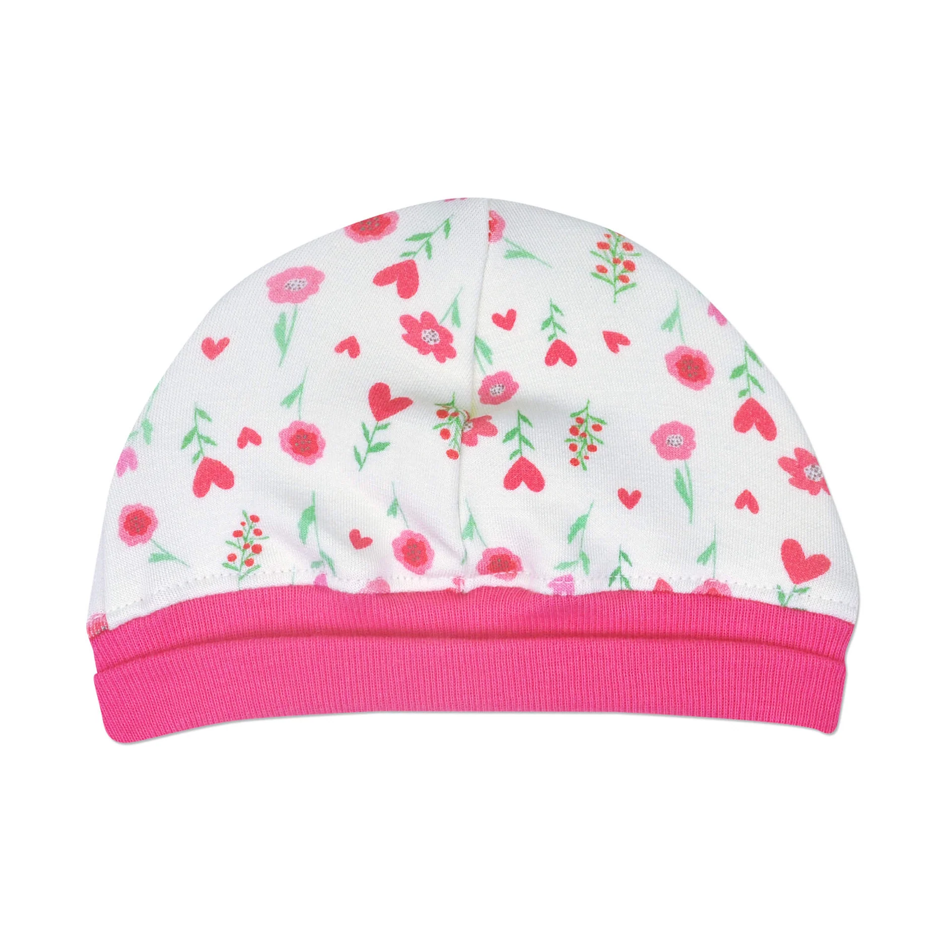 Hearts Floral Bamboo Cap