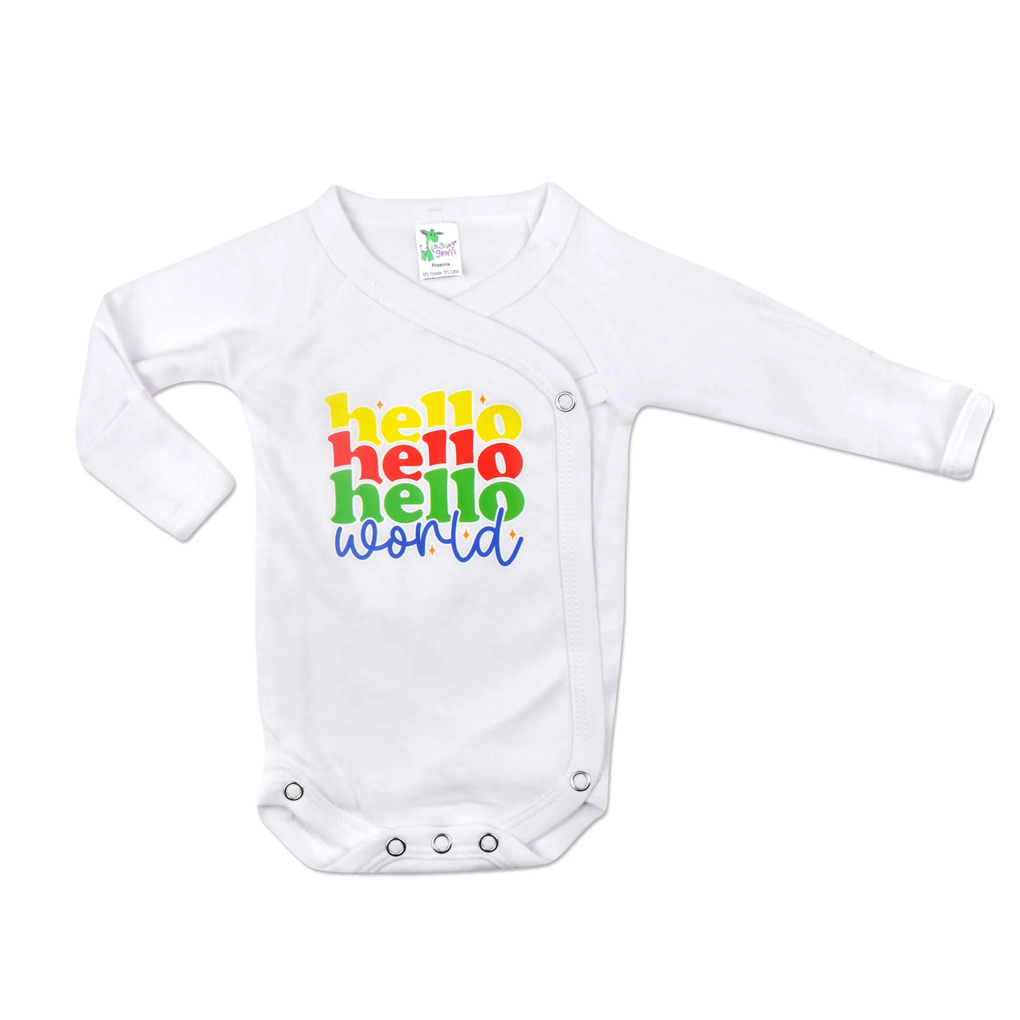 "Hello World" Kimono L/S Bodysuit
