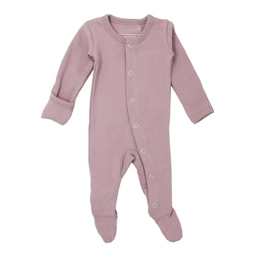Lavender Organic Snap Footie