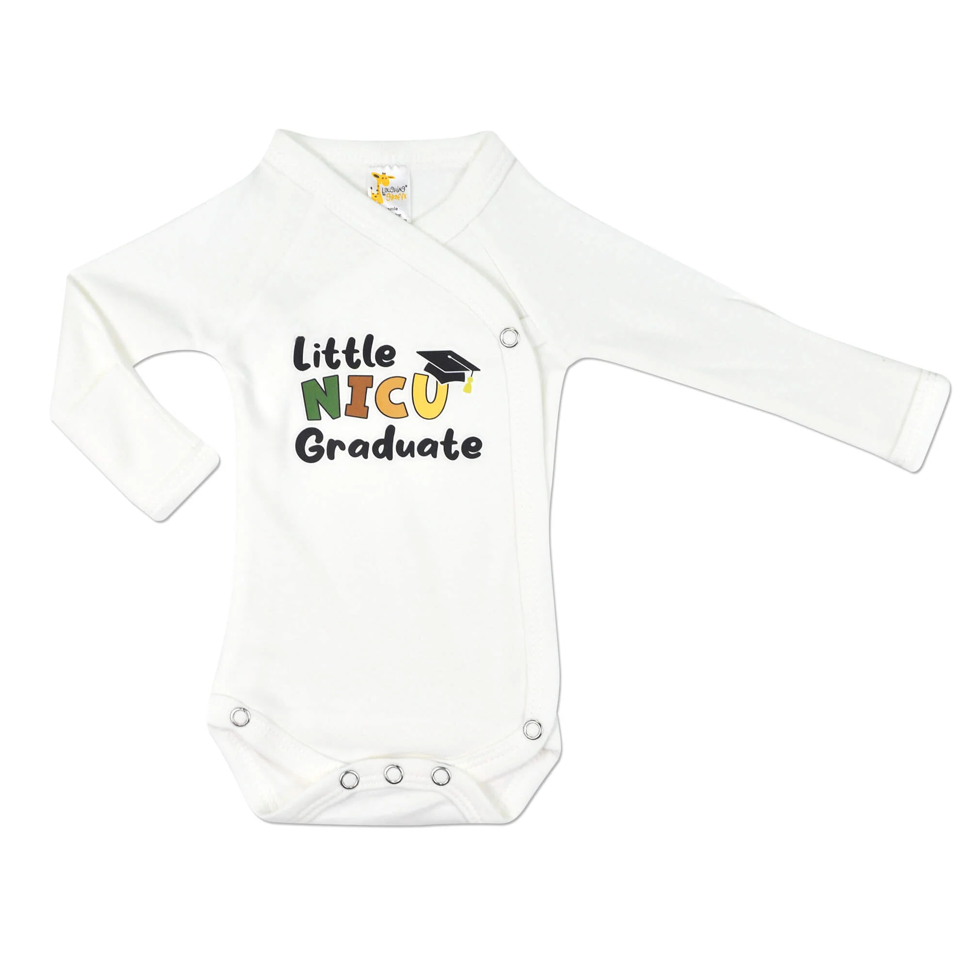 "Little NICU Graduate" Camo Kimono L/S Bodysuit