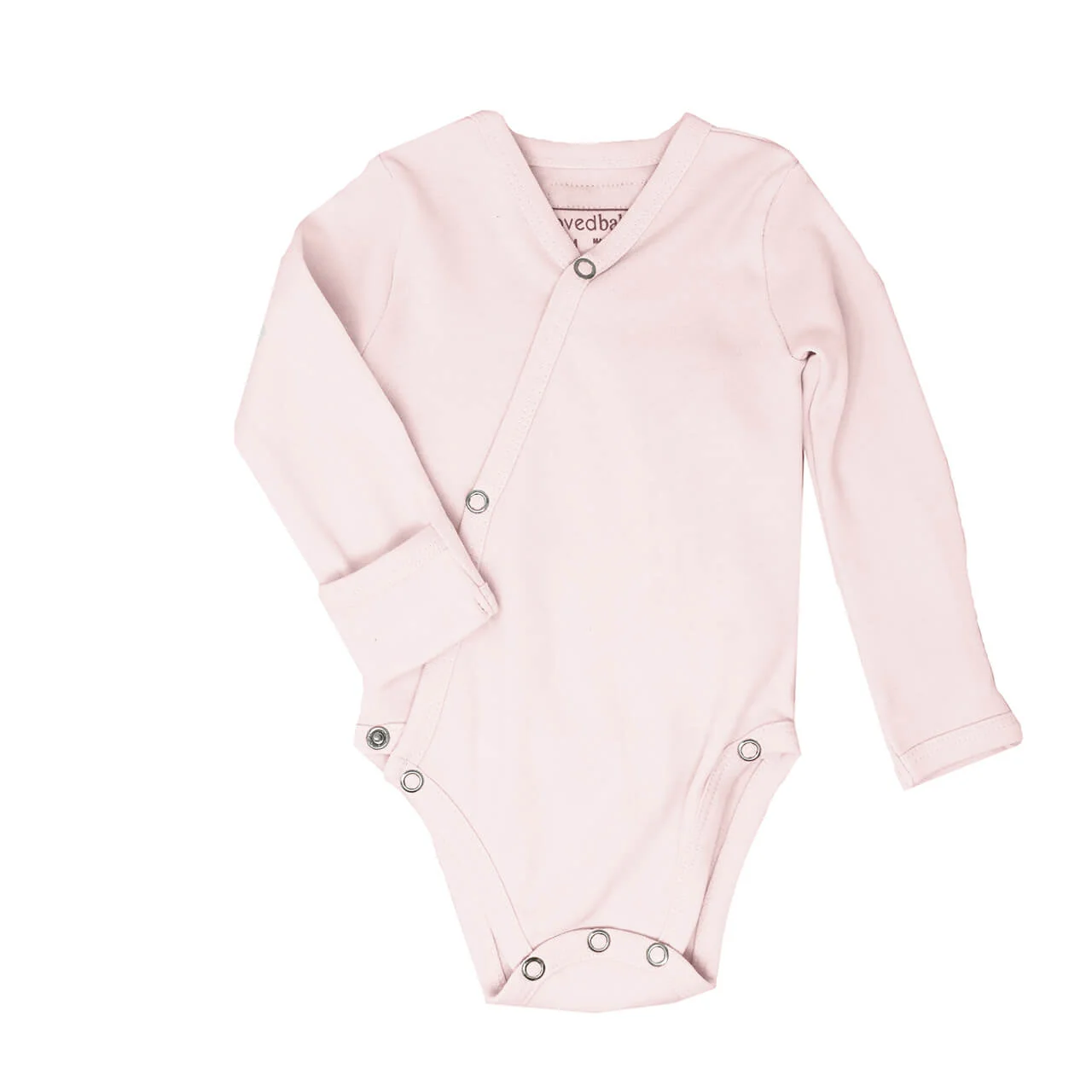 Blush Organic Long Sleeve Kimono Bodysuit