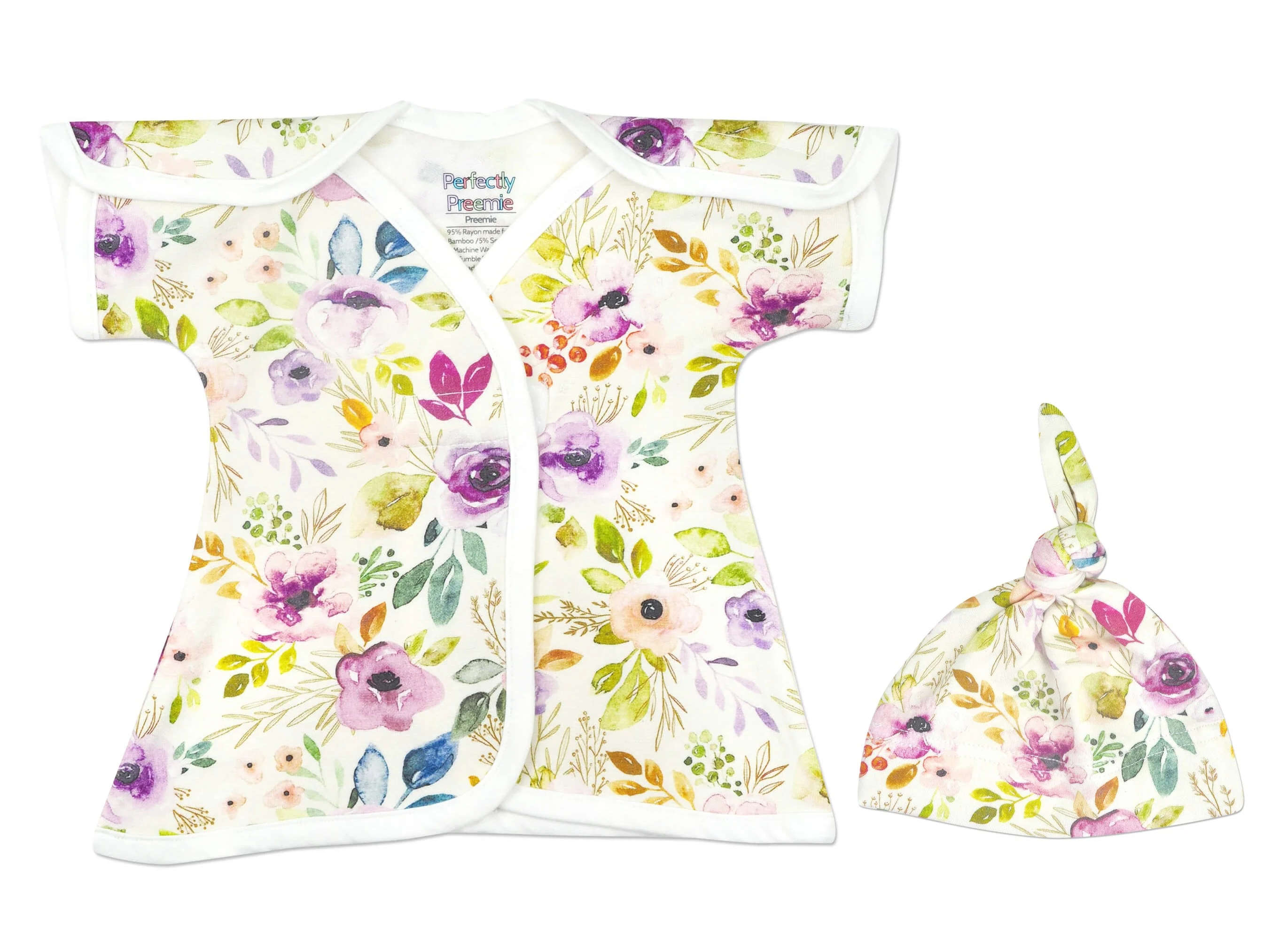 Luna Bamboo NICU Dress - Image 3