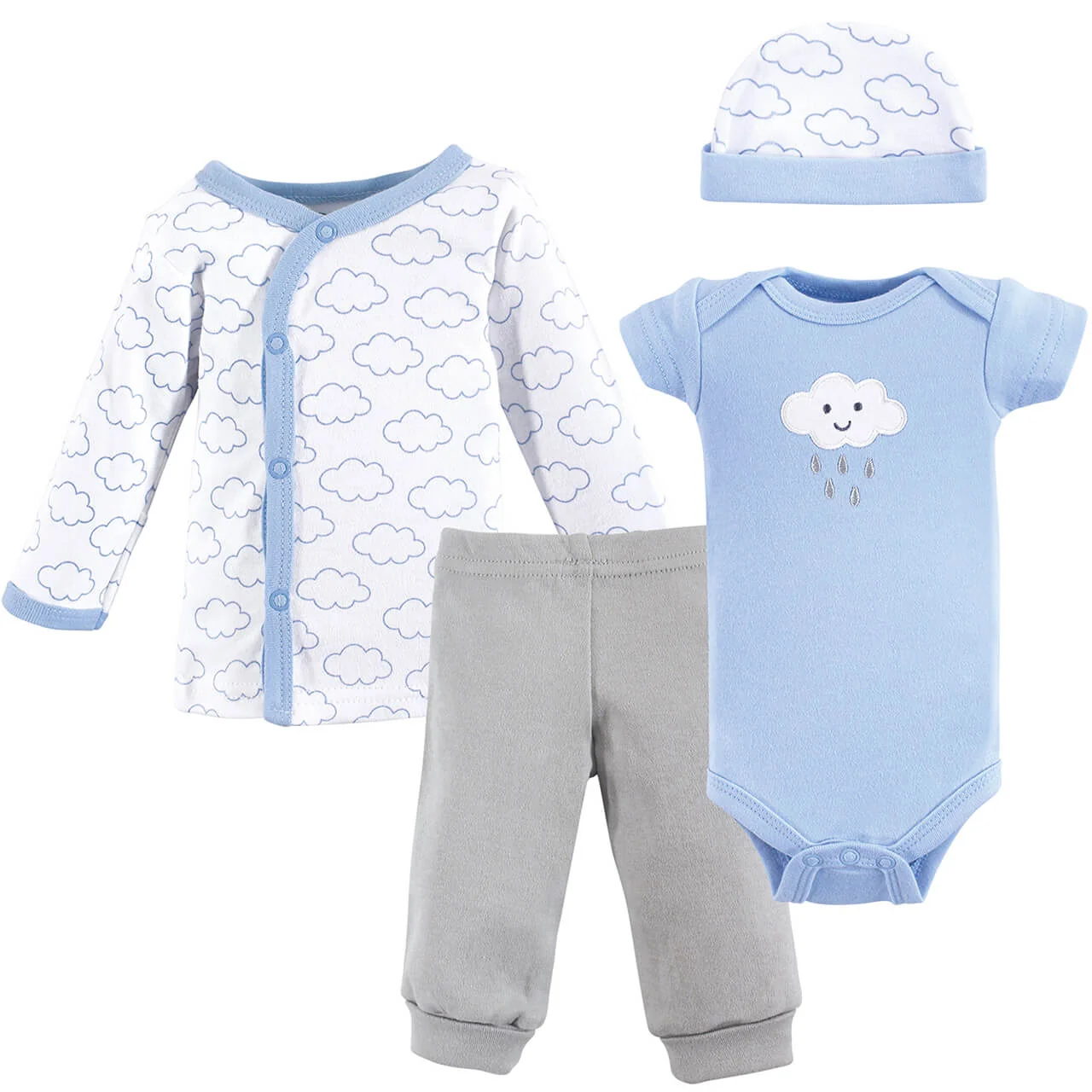 Blue Cloud 4pc Outfit Set