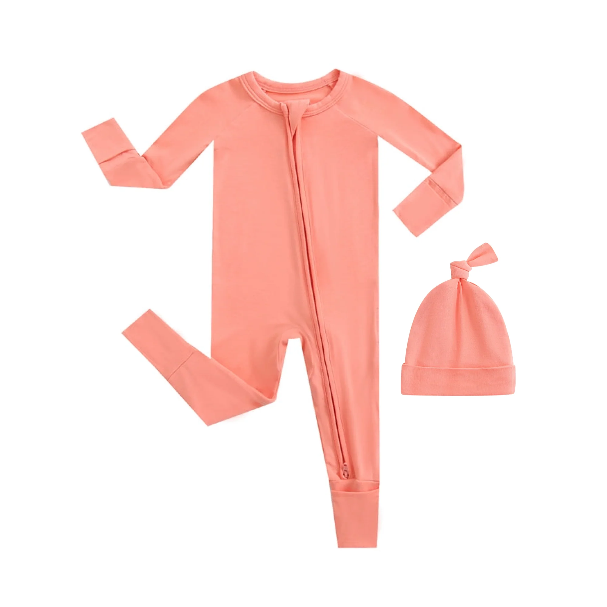 Luxie Coral NICU Romper - Image 8