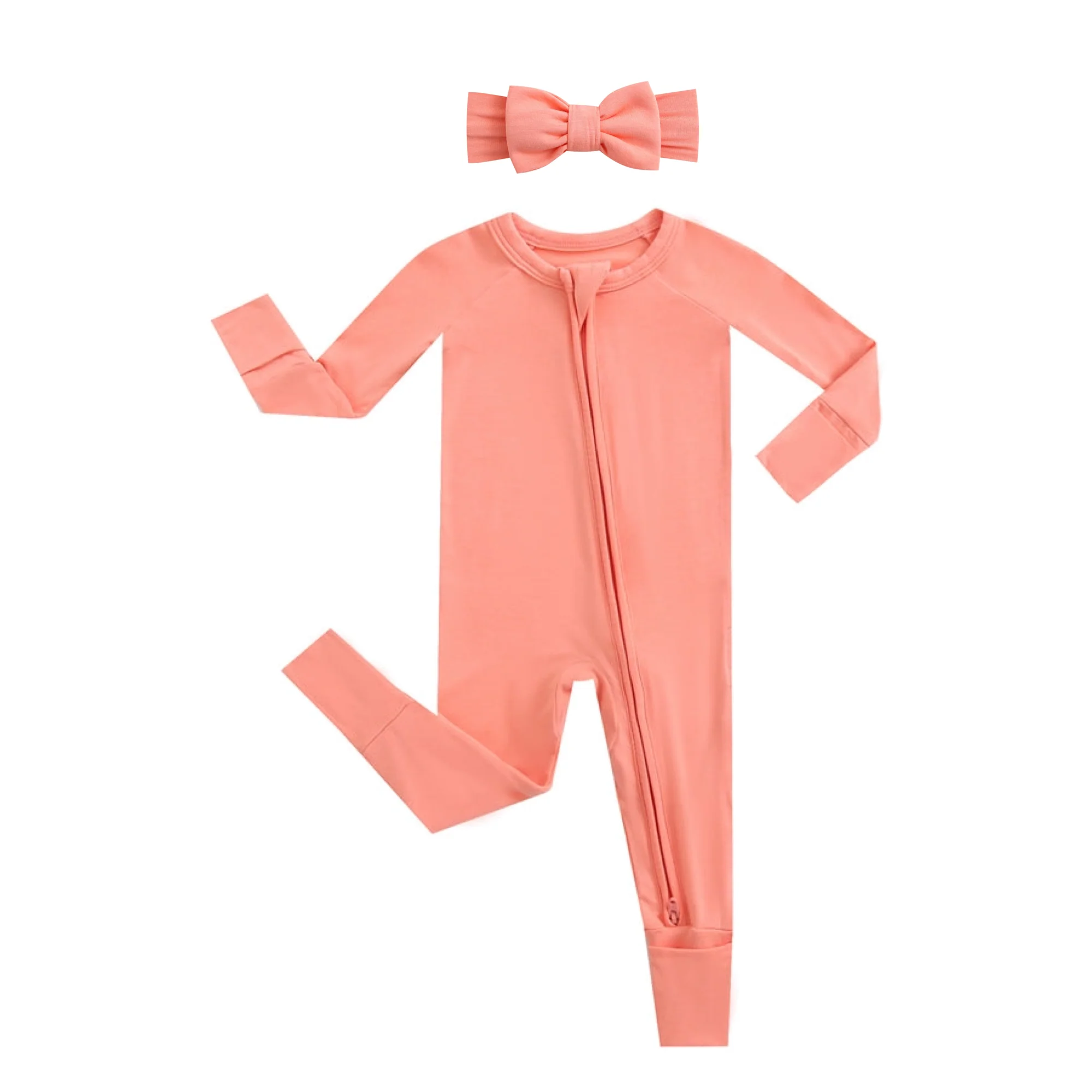 Luxie Coral NICU Romper - Image 9