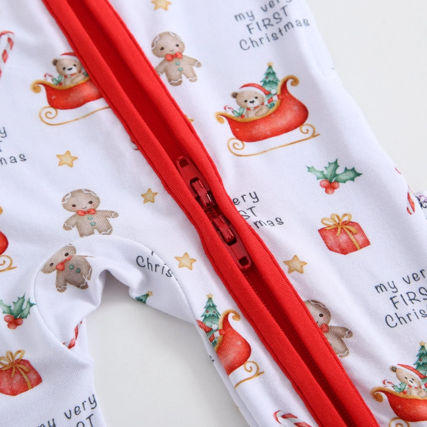Luxie First Sweet Christmas NICU Romper - Image 4
