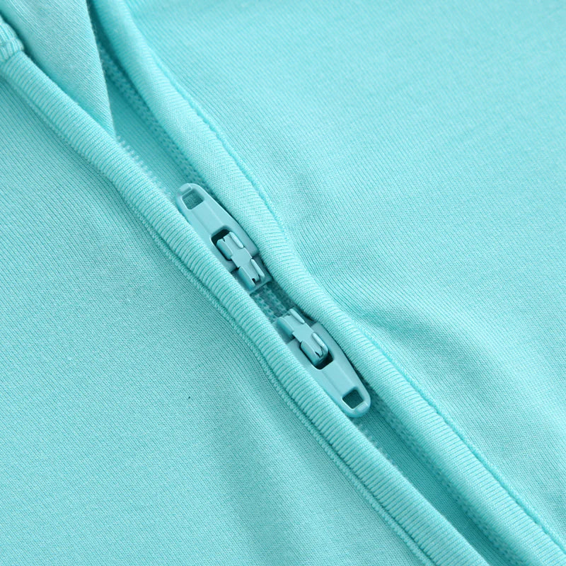 Luxie Turquoise NICU Romper - Image 5