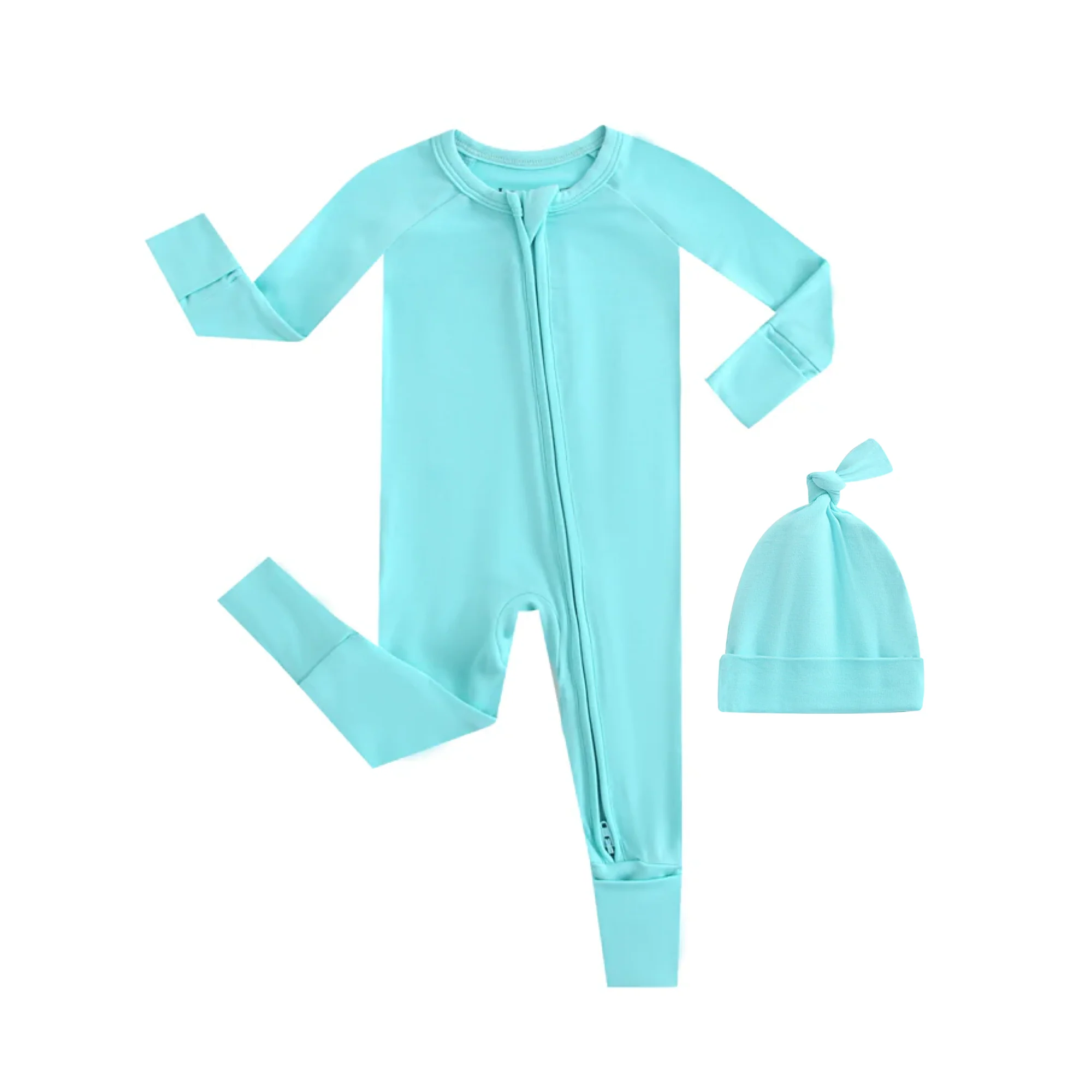 Luxie Turquoise NICU Romper - Image 8