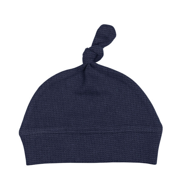 Midnight Thermal Knotted Organic Cap