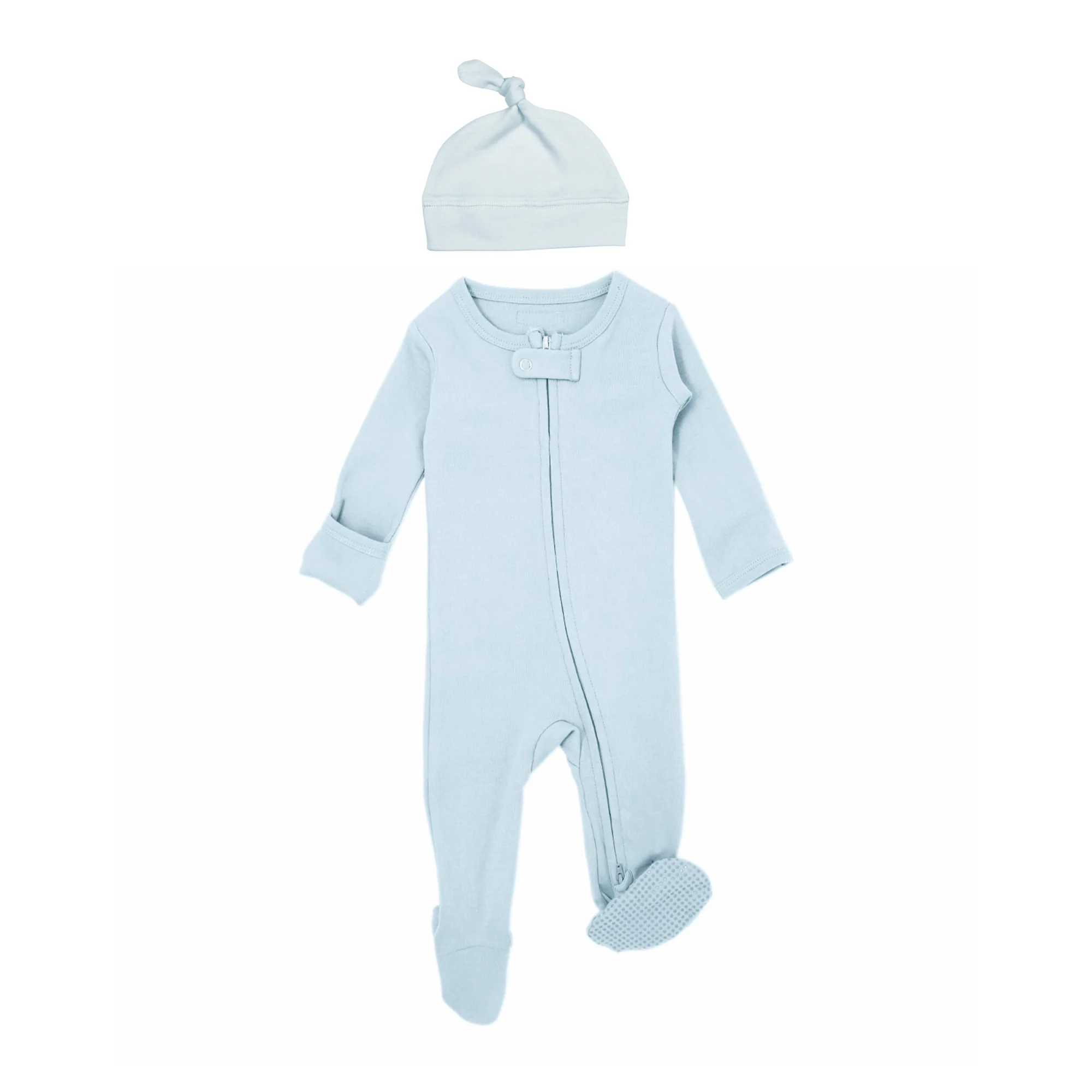 Moonbeam Organic 2-Way Zipper Footie - Image 2