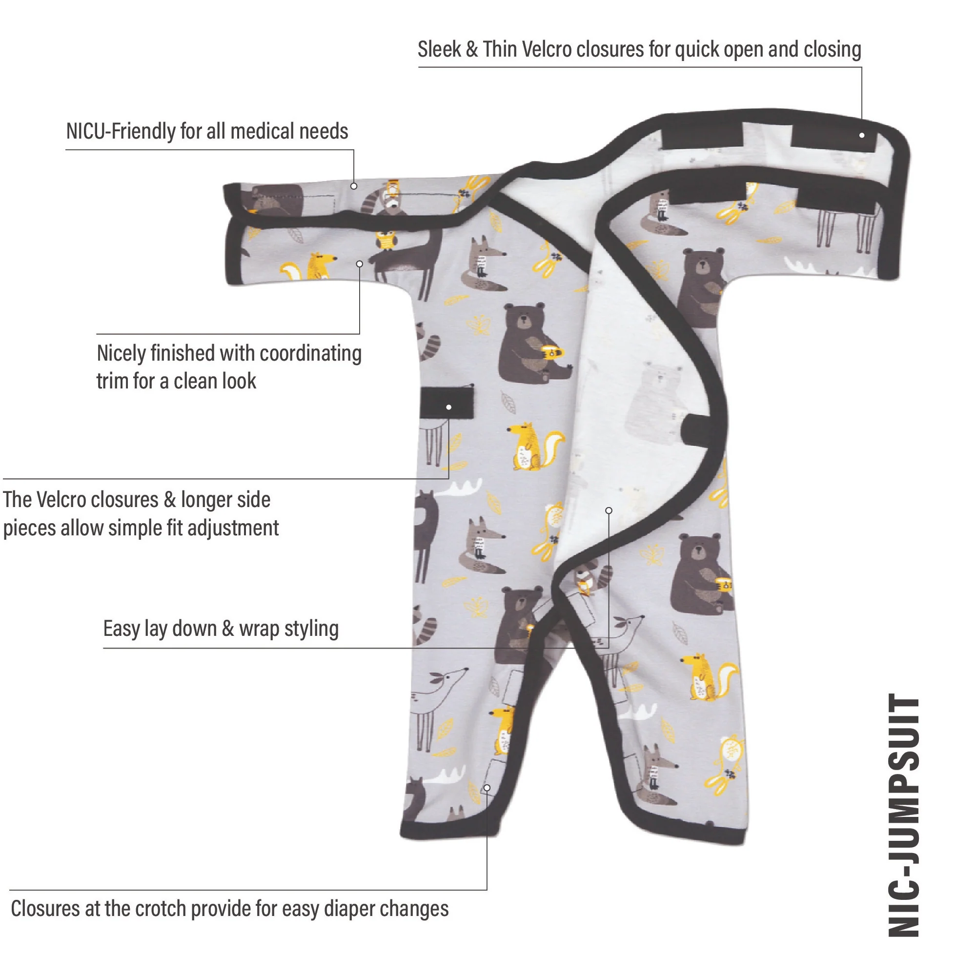 Painted Stretch Cotton Long Sleeve NIC-Jumpsuit - Image 7