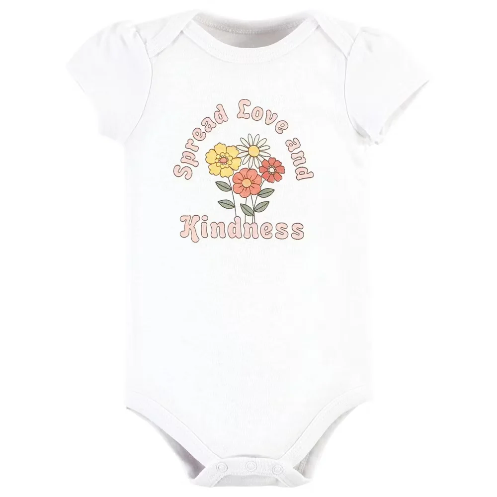 Peace Love Flowers Bodysuit and Pant Set - Image 3