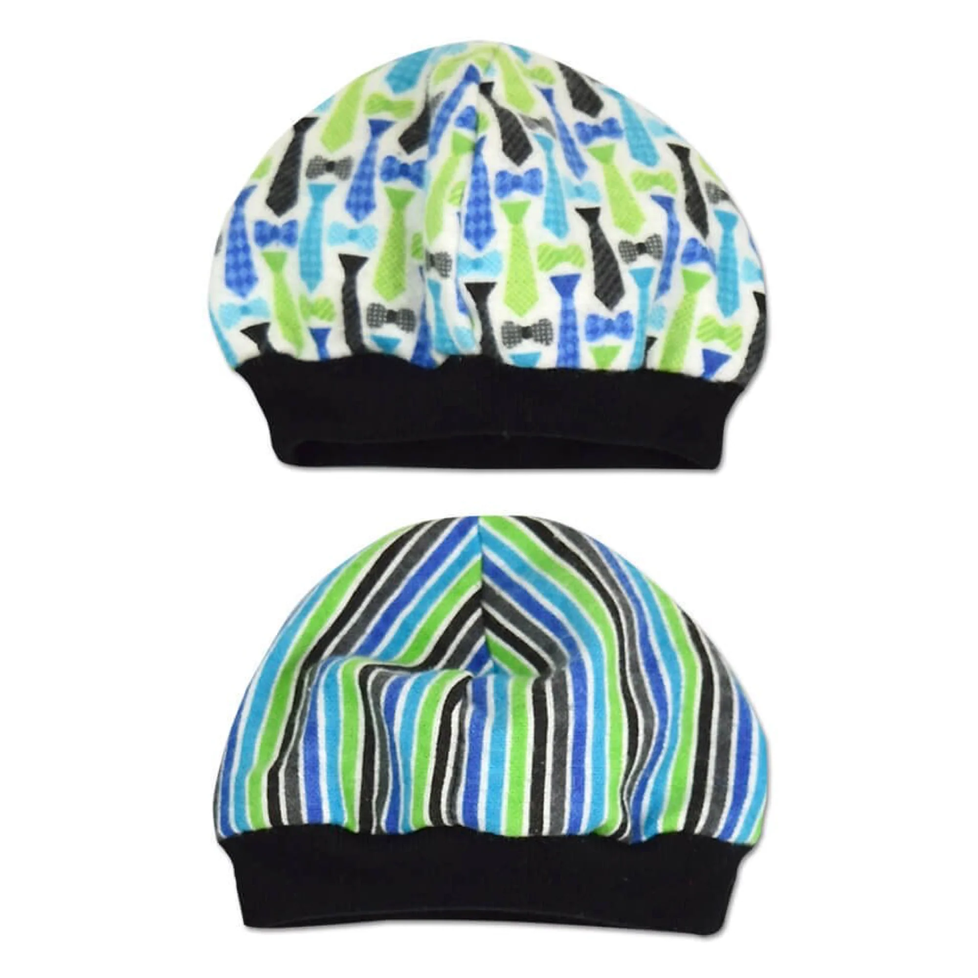 Ties Flannel 2pk Cap Set
