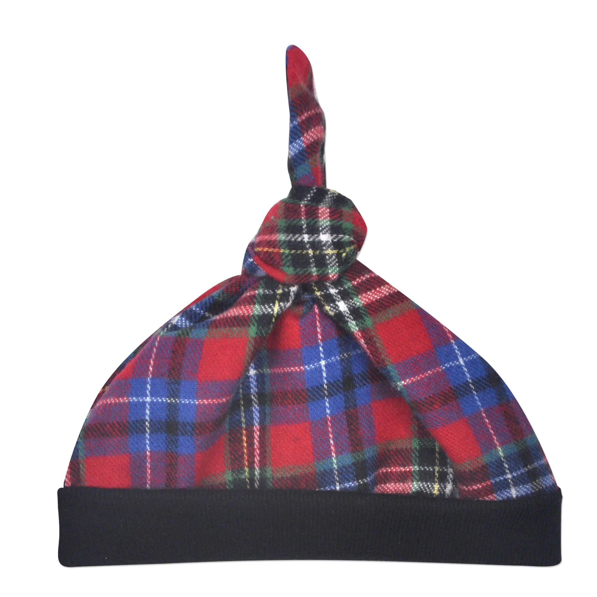 Plaid Flannel Knot Hat