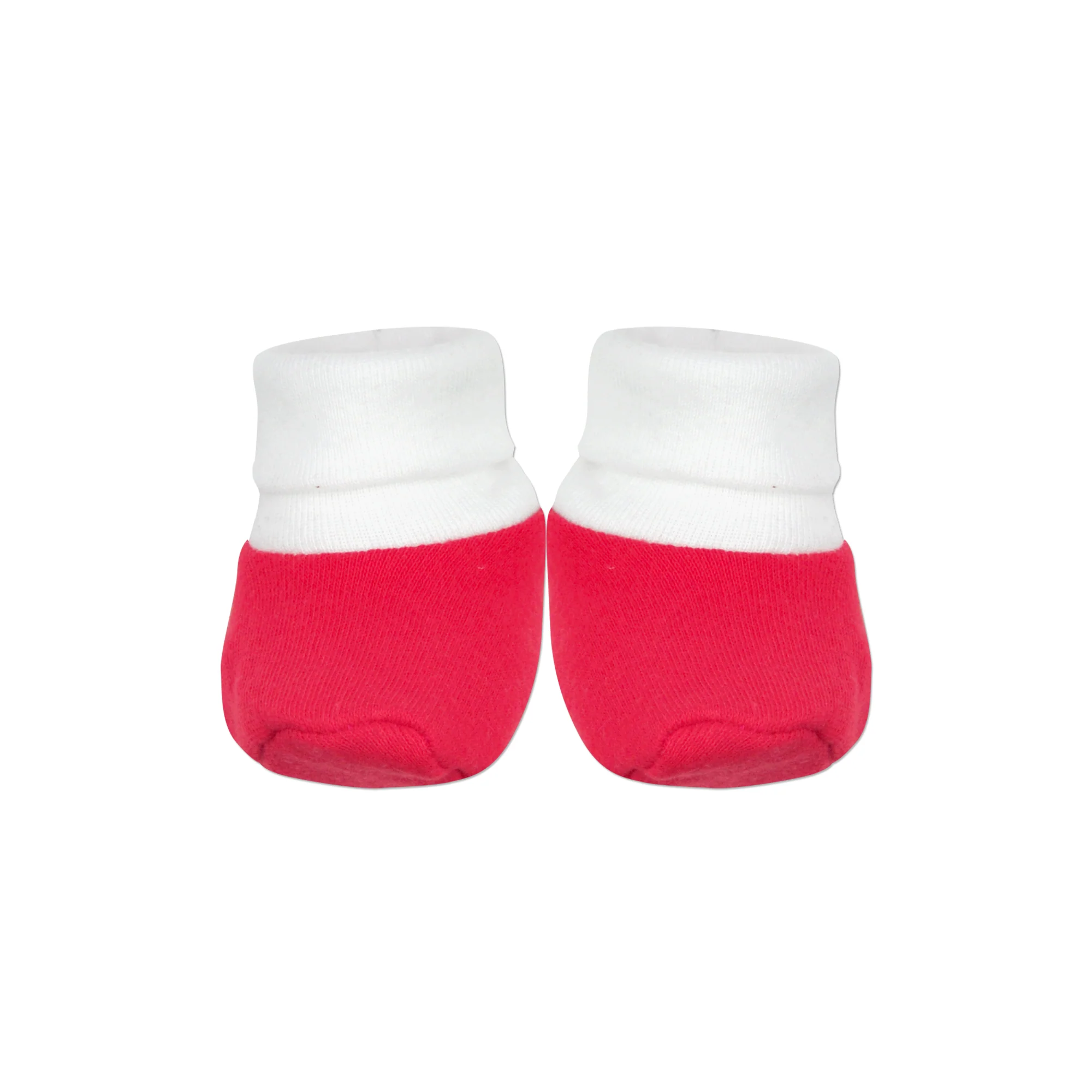 Red and White Booties