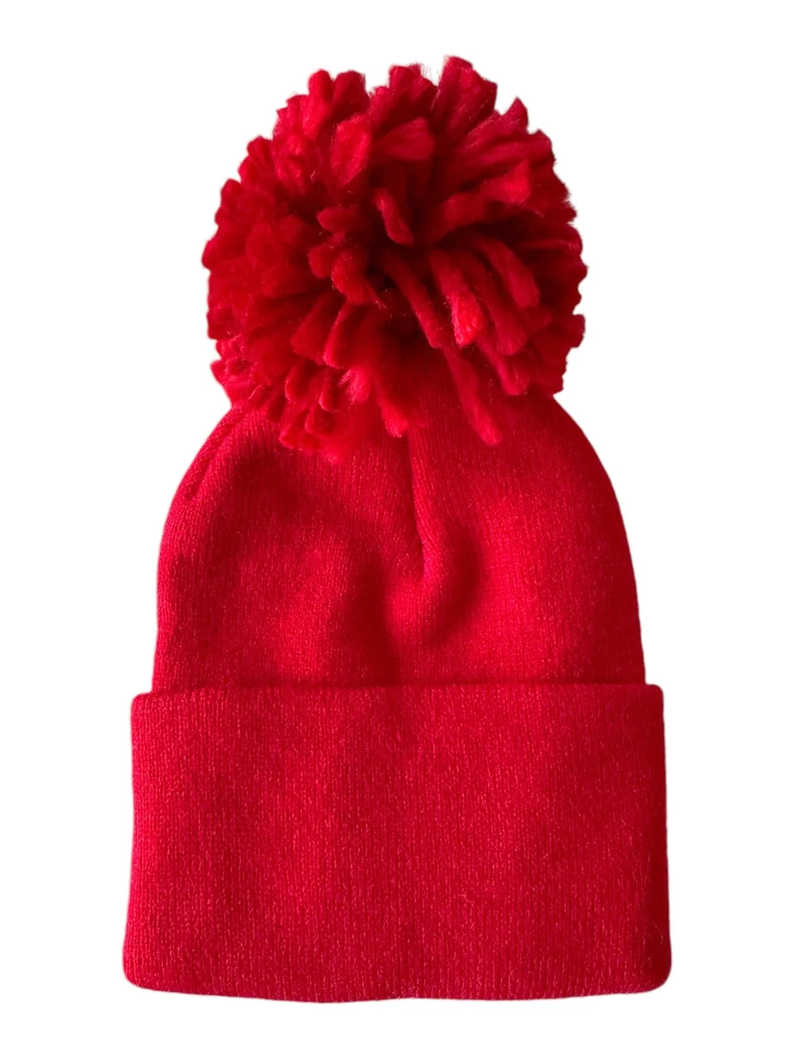 Red Pom Beanie