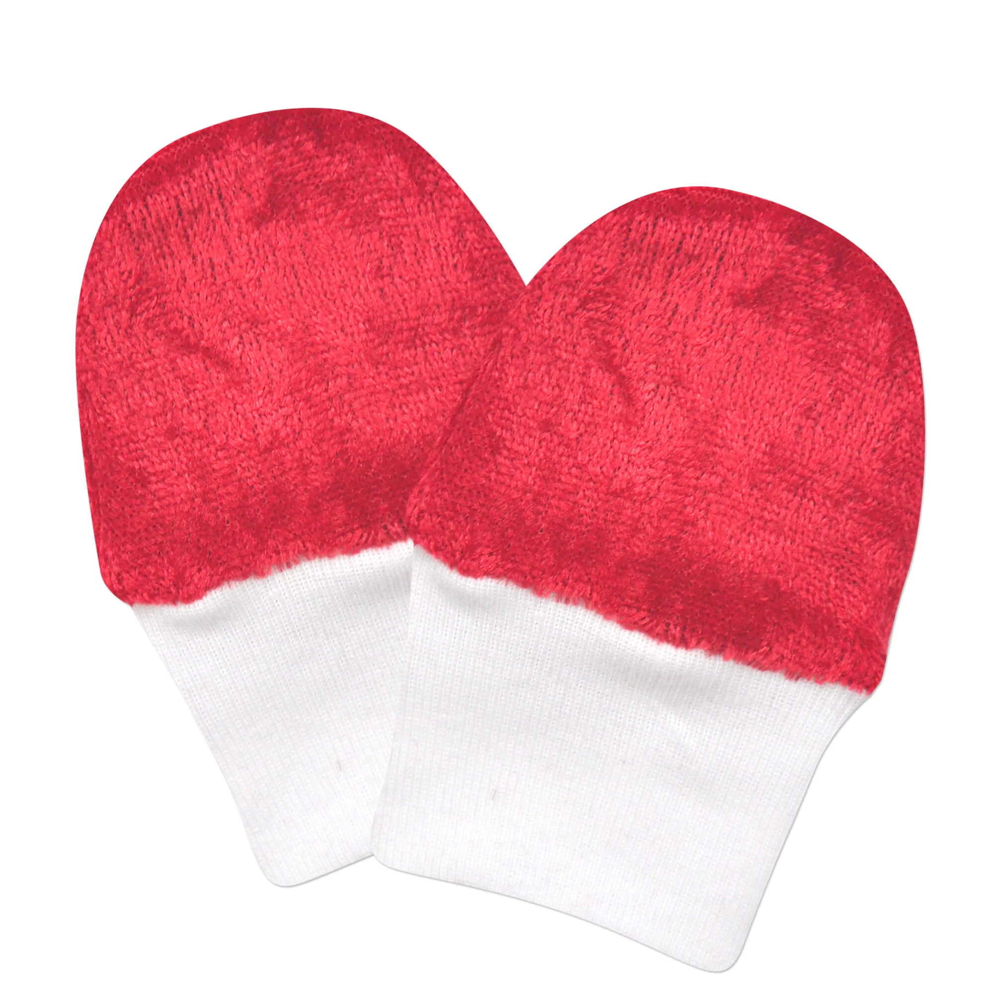 Red Velour Mittens
