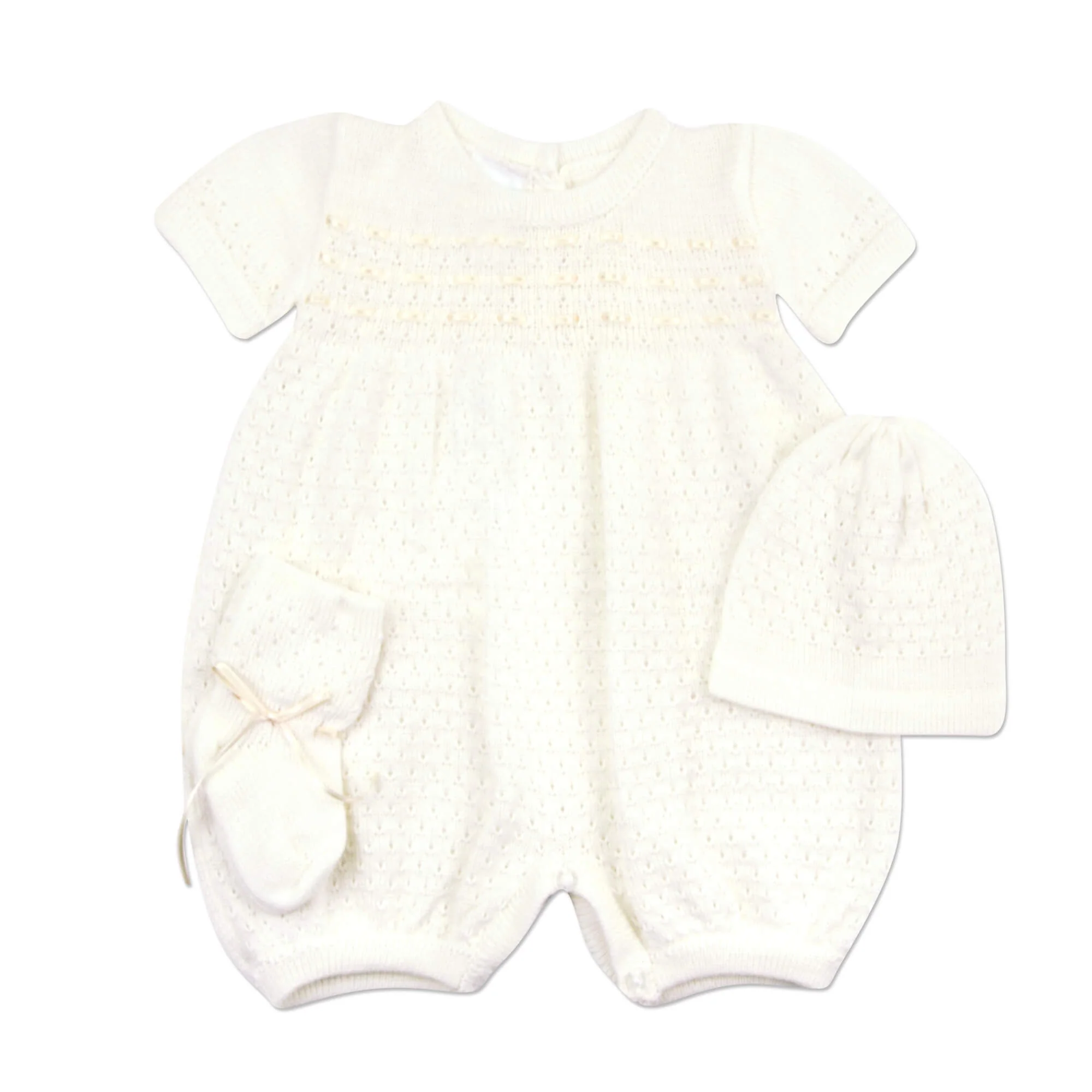 Knit Romper 3pc Knit Set - Image 4