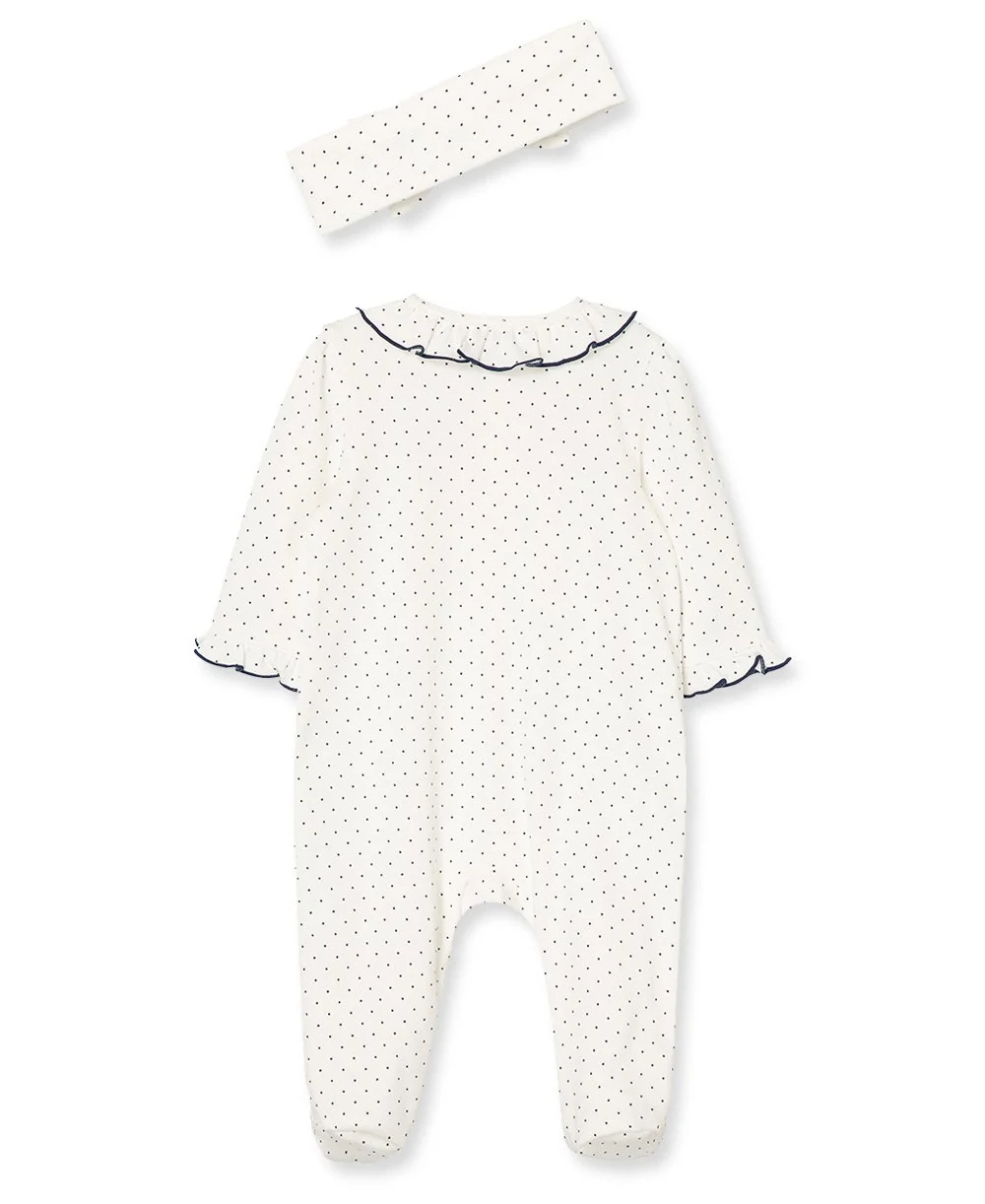 Rosebud Zip Footie & Headband Set - Image 3
