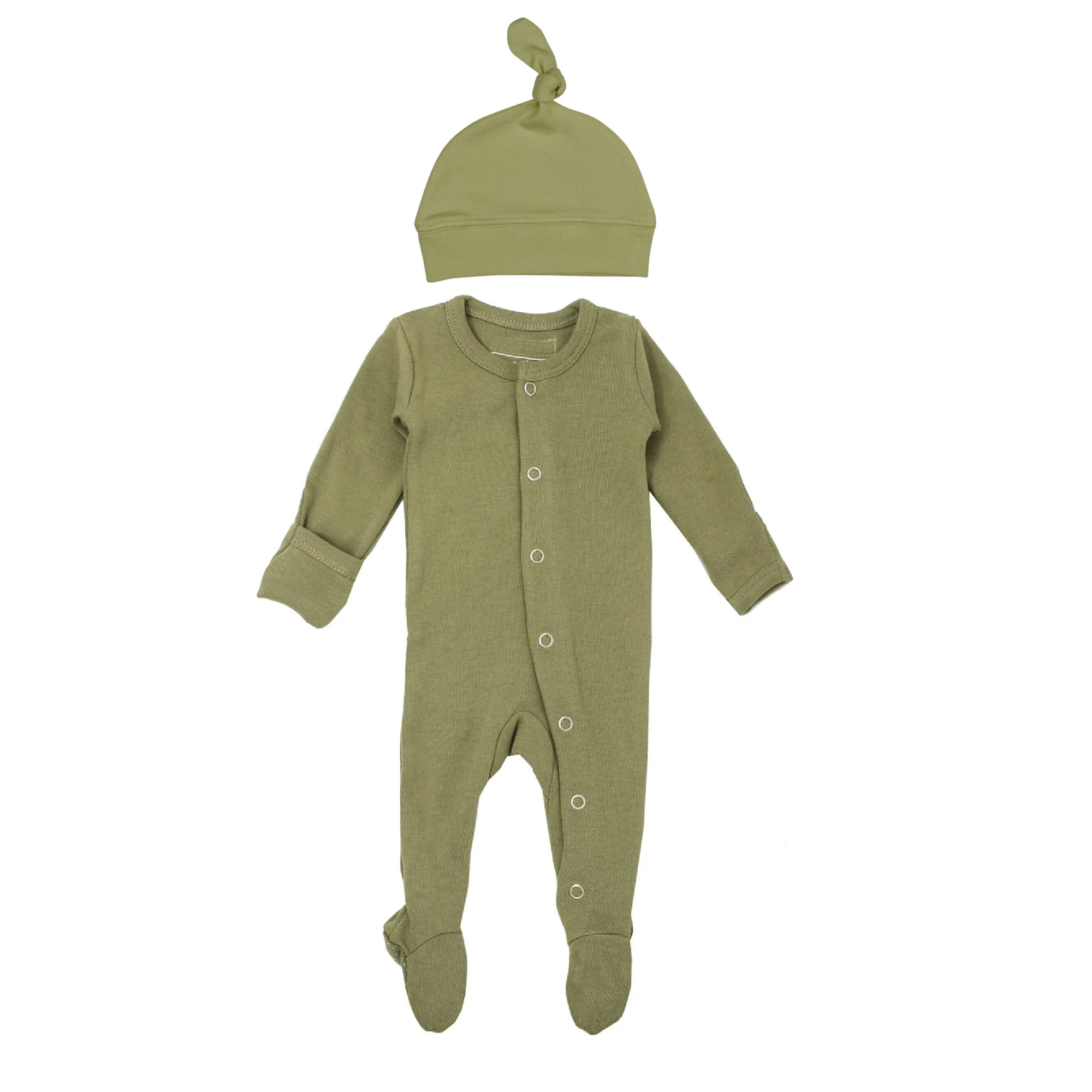 Sage Organic Snap Footie - Image 3