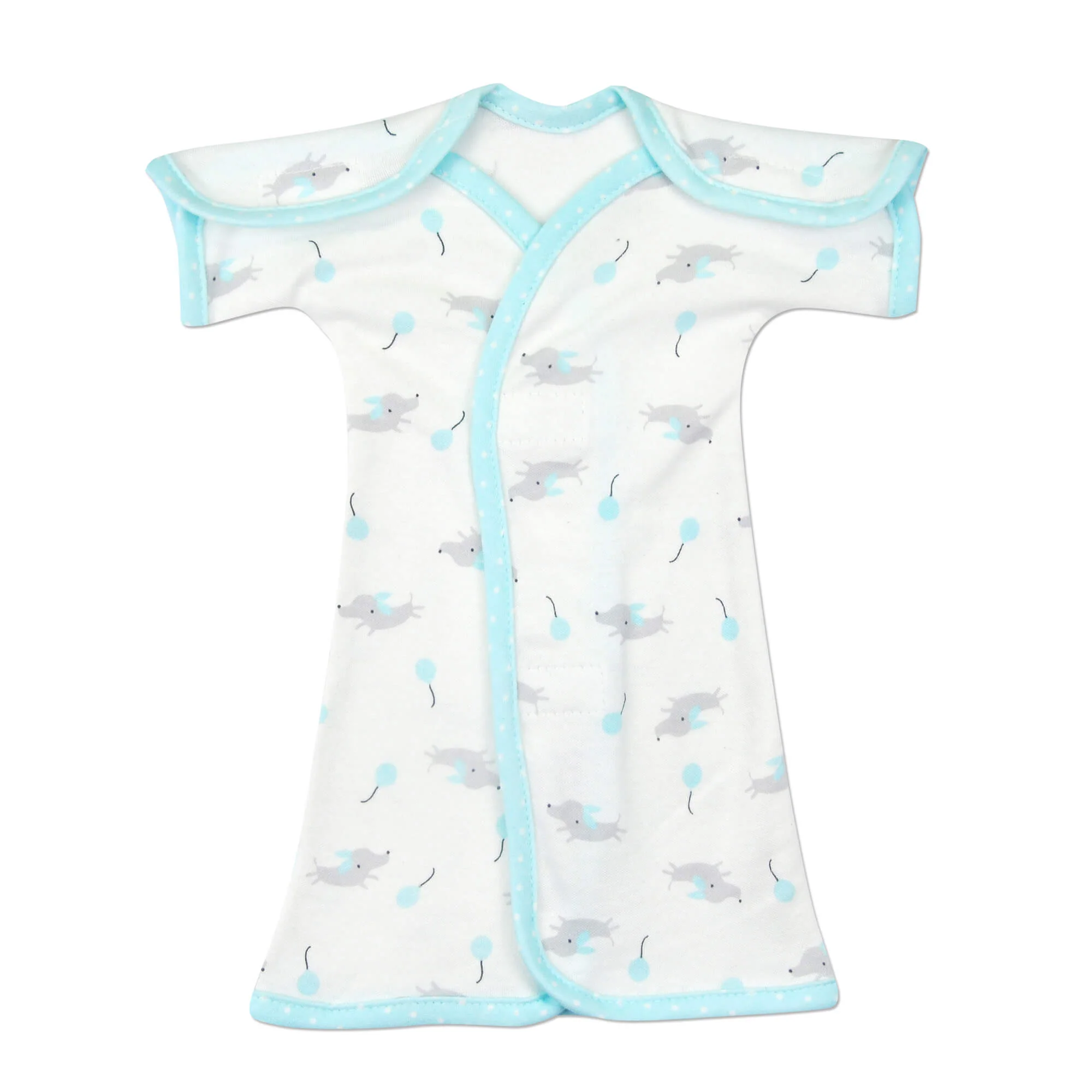 Sammy Cotton Short Sleeve NICU Gown