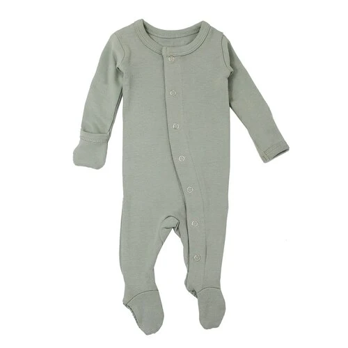 Seafoam Organic Snap Footie