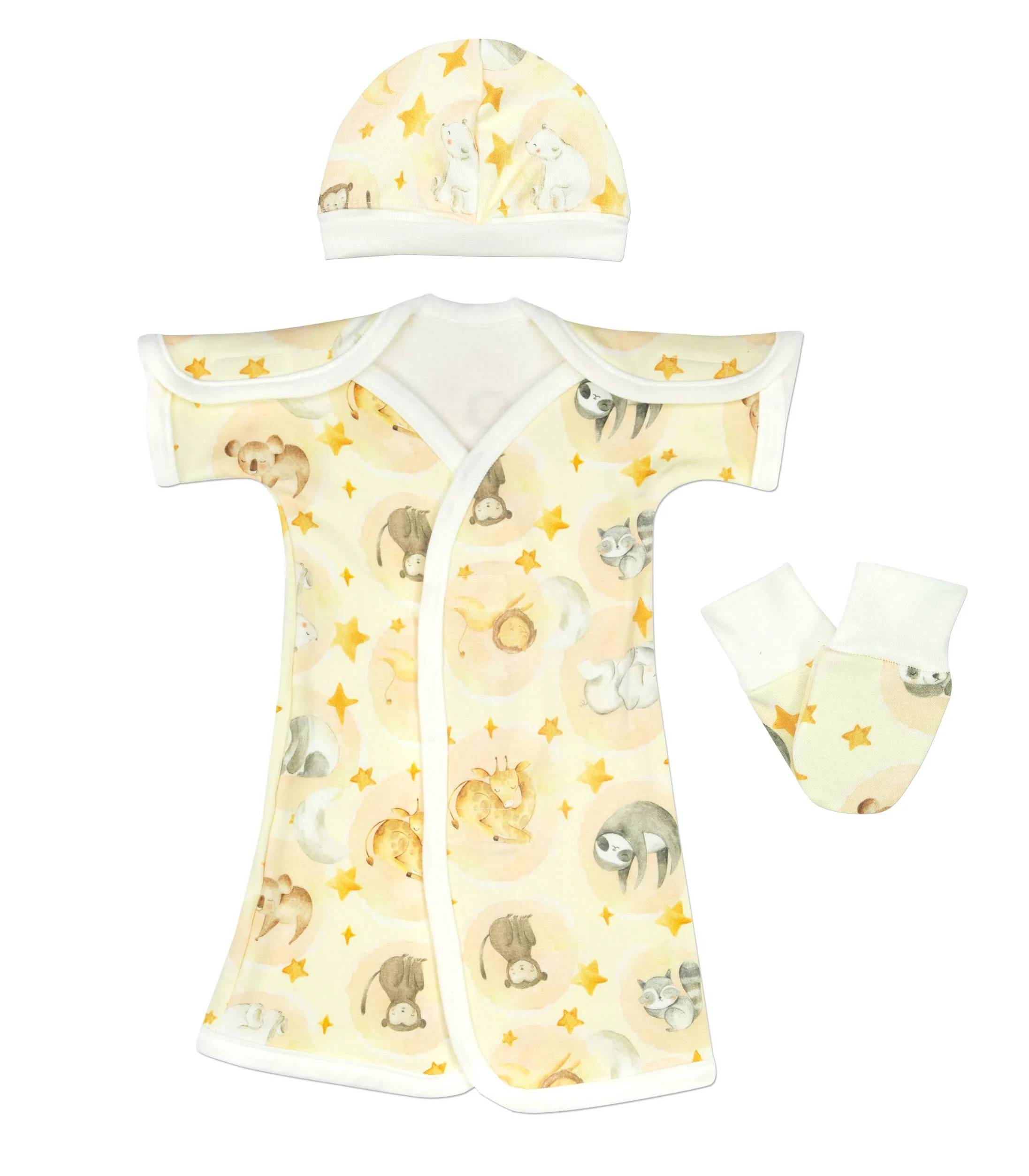 Sleepy Bear Bamboo NICU Gown - Image 4