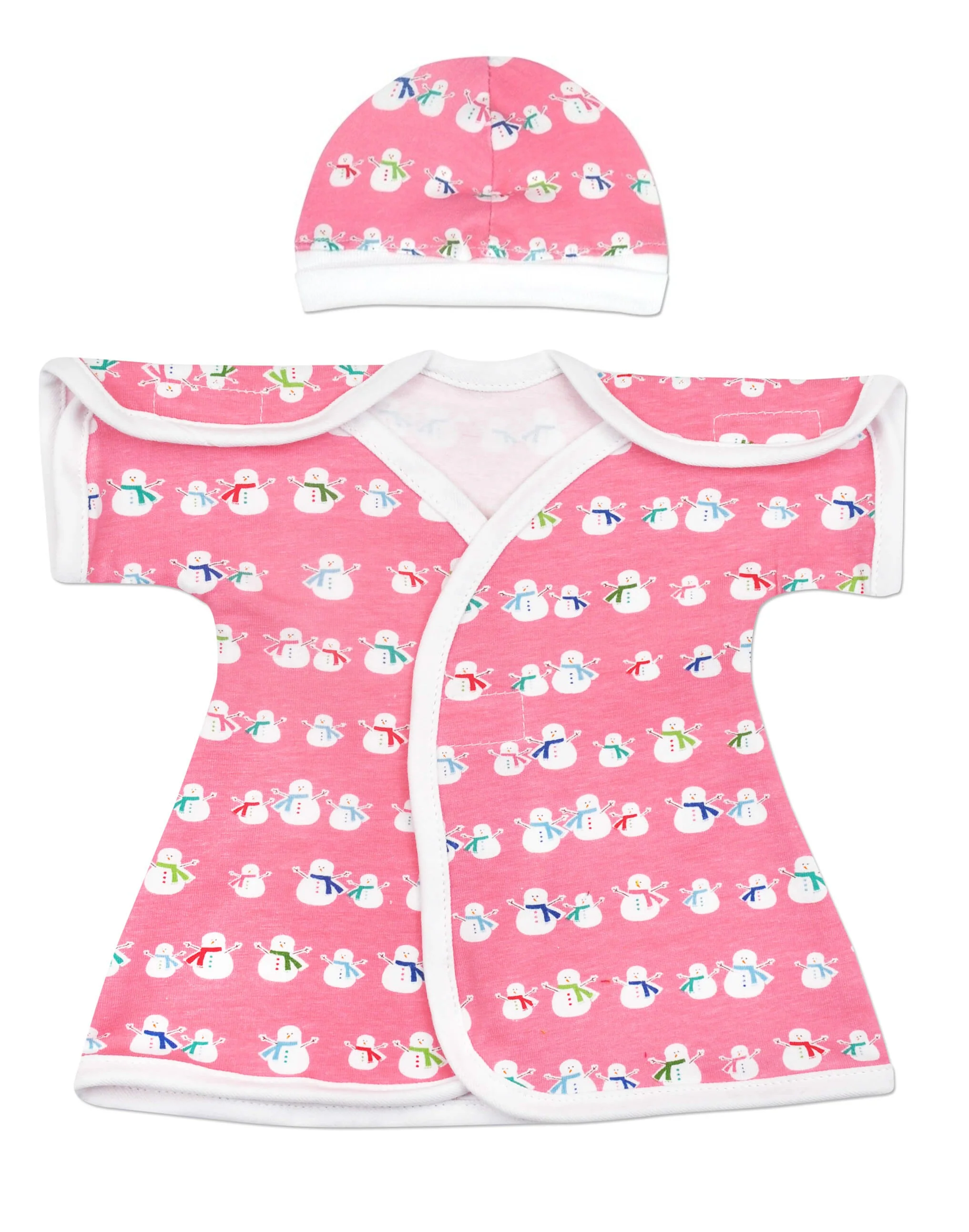 Snow Girl Stretch Cotton NICU Dress - Image 3