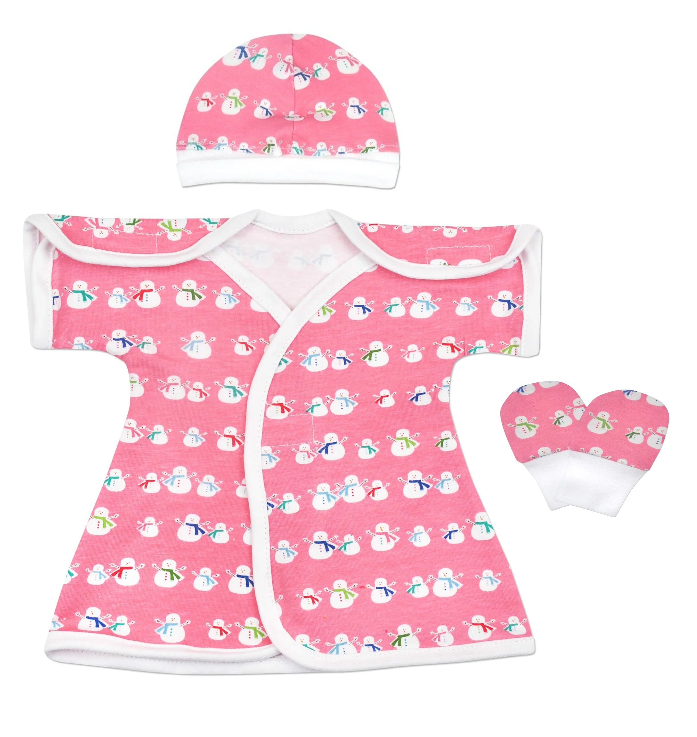 Snow Girl Stretch Cotton NICU Dress - Image 4