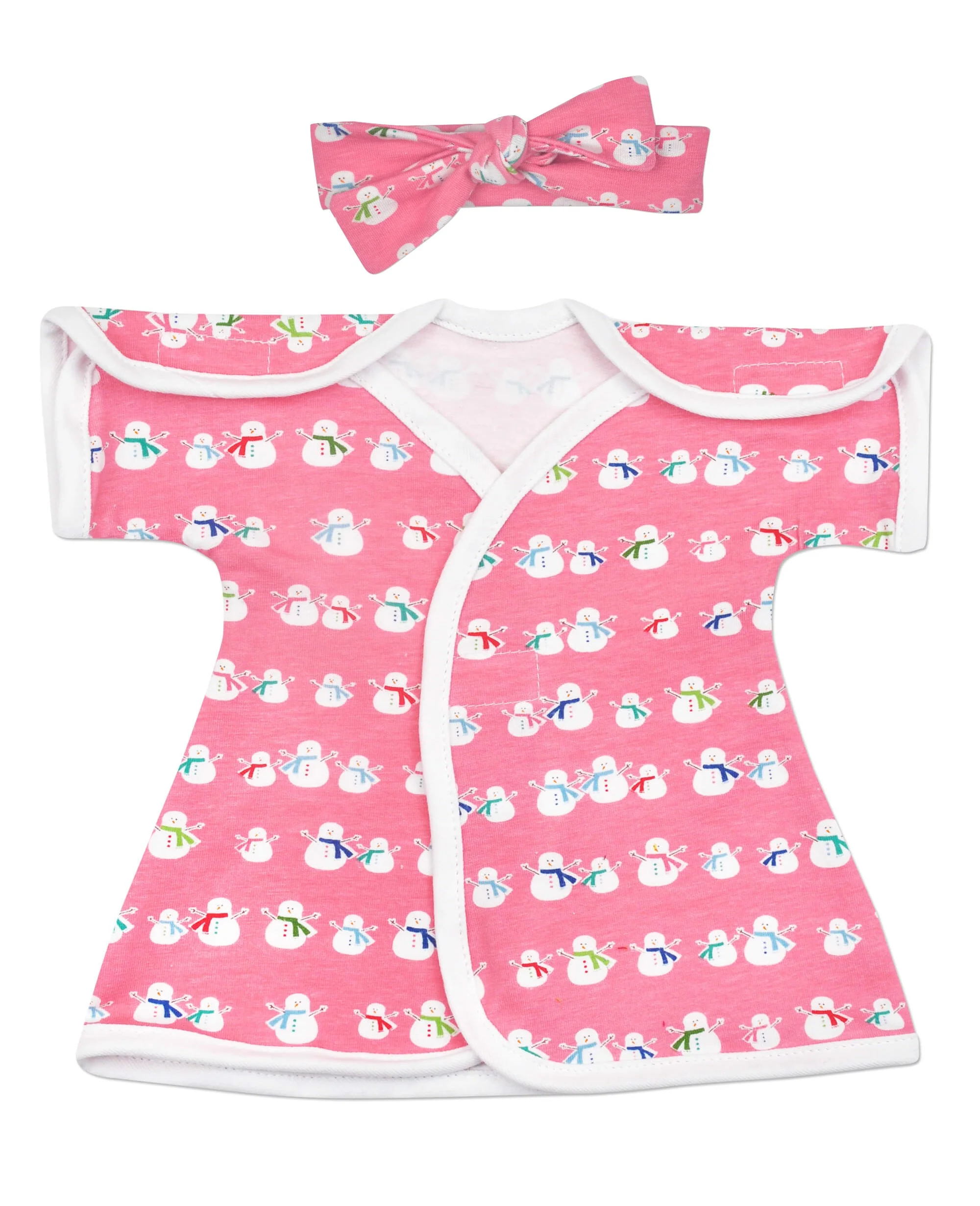 Snow Girl Stretch Cotton NICU Dress - Image 5
