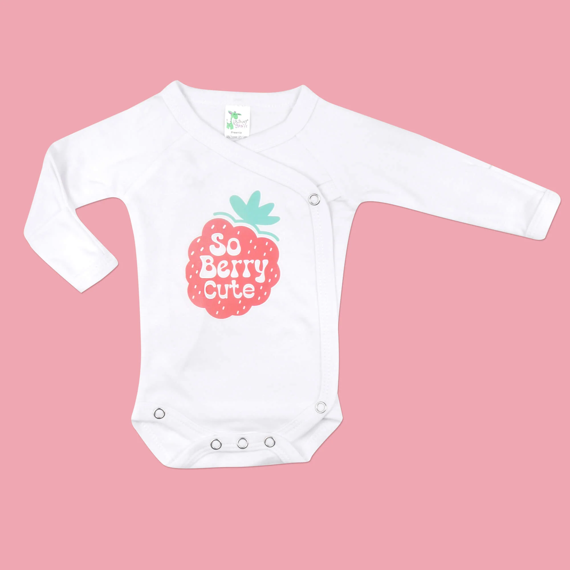 "So Berry Cute" Kimono L/S Bodysuit - Image 2