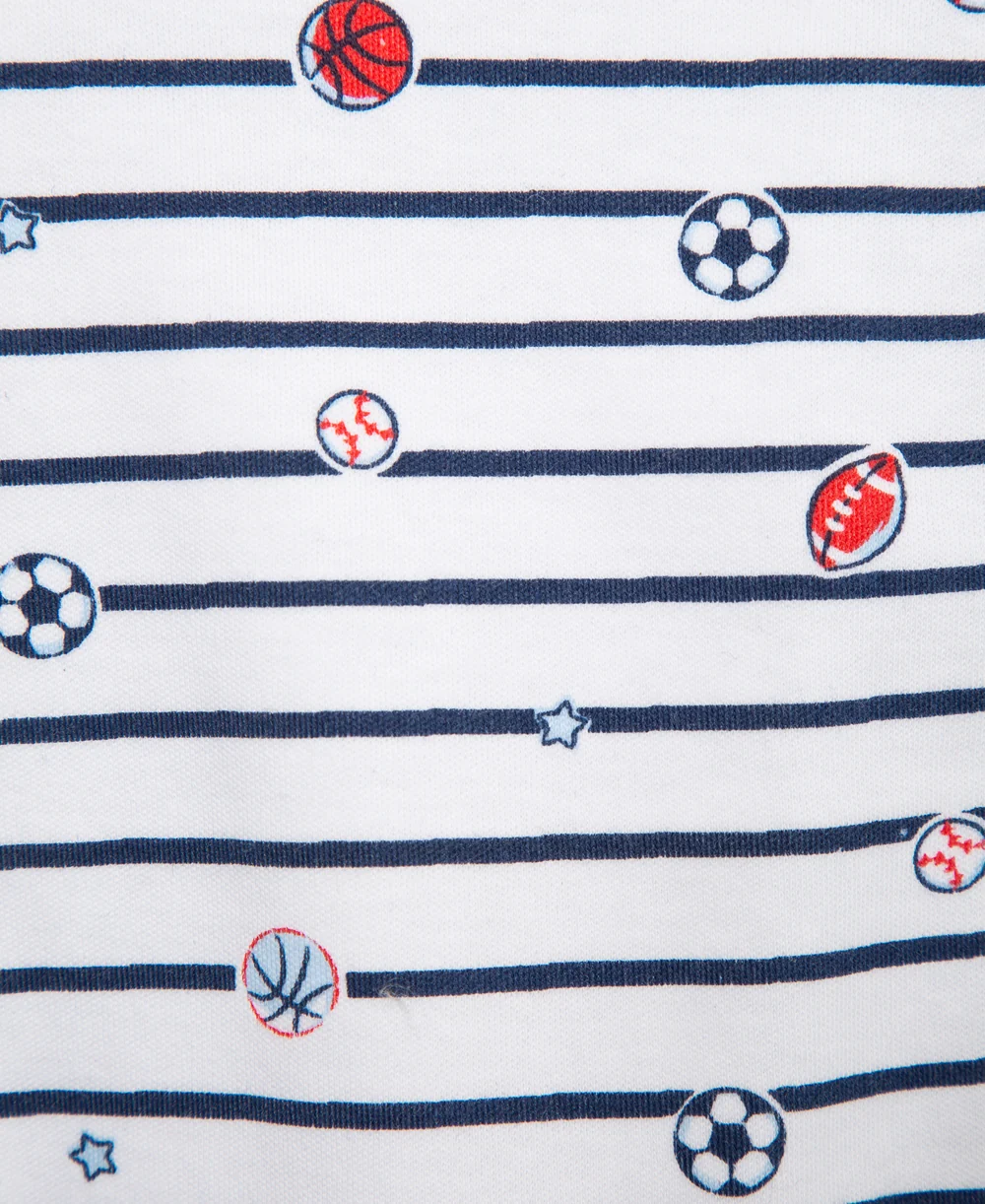 Sports Star Zip Footie & Hat Set - Image 2