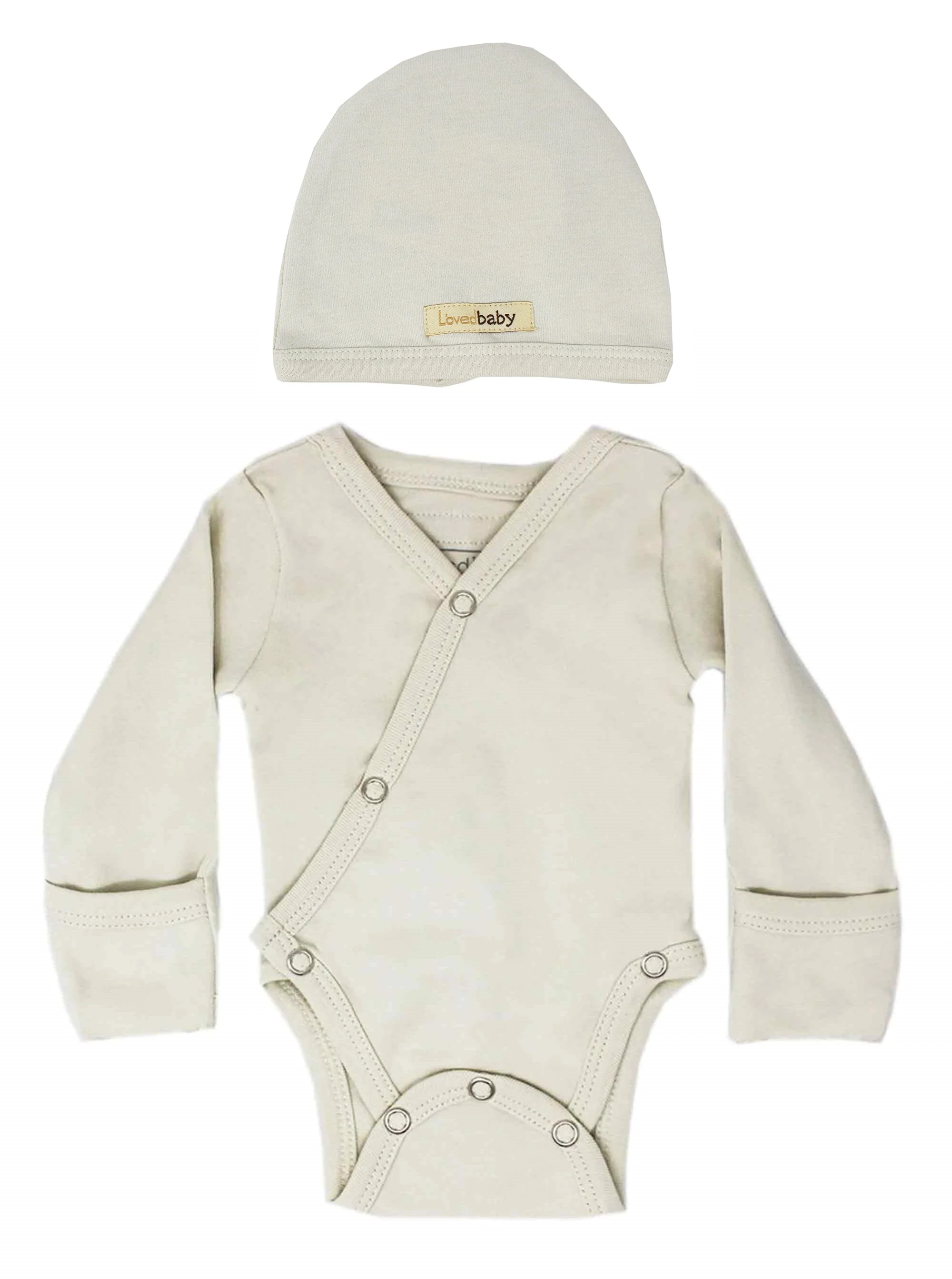 Stone Organic Long Sleeve Kimono Bodysuit - Image 2