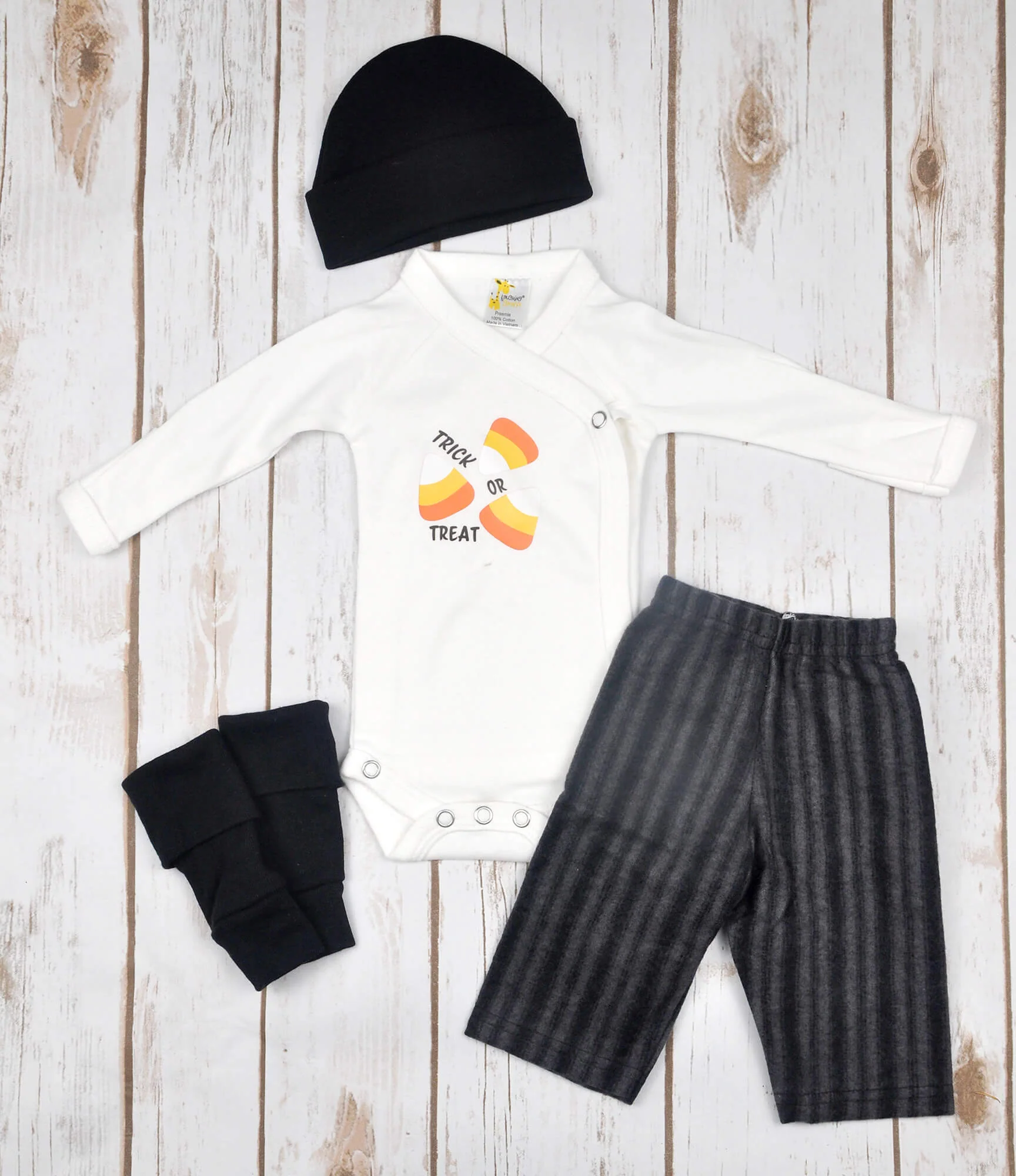 "Trick or Treat" Kimono L/S Bodysuit - Image 3