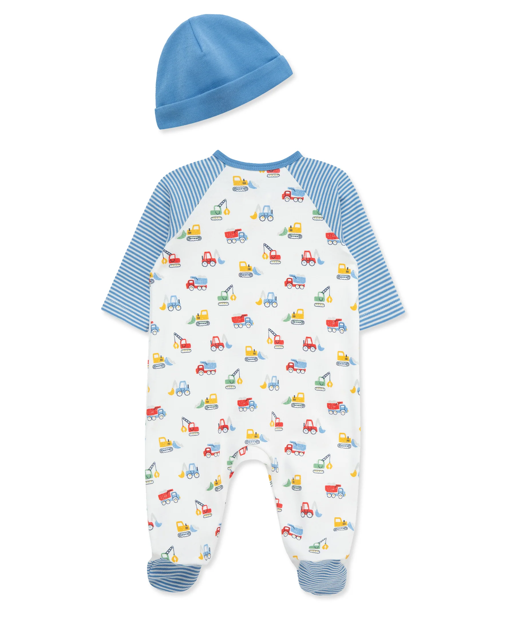 Trucks Zip Footie & Hat Set - Image 2