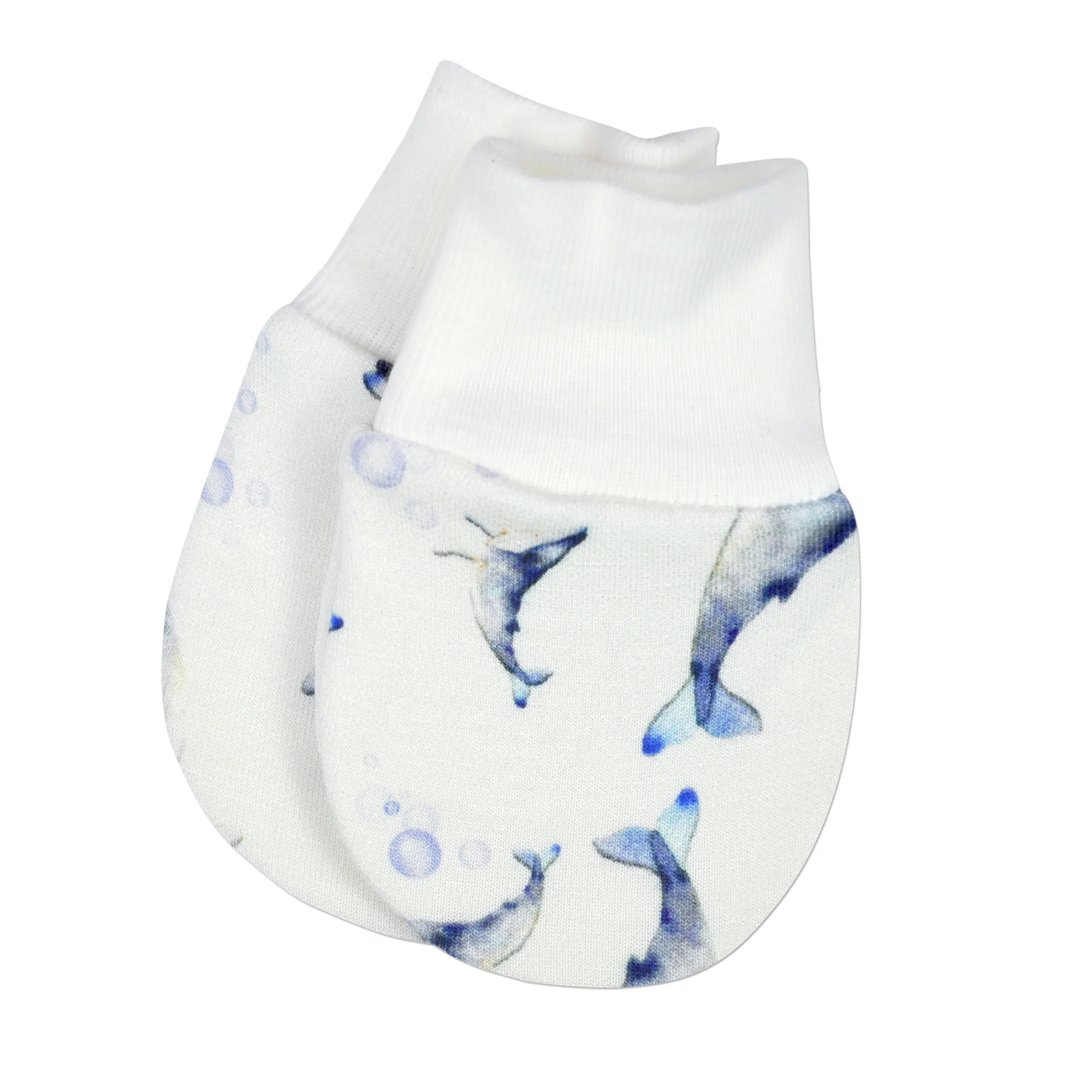 Whales Bamboo Mittens